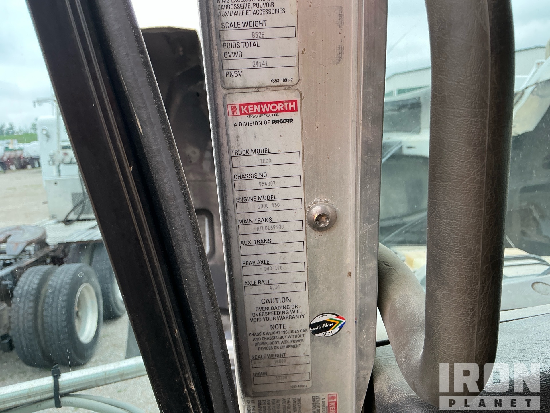 2013 Kenworth T800