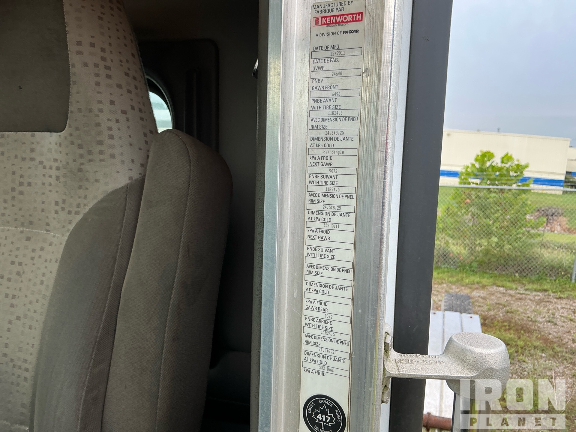 2012 Kenworth T800
