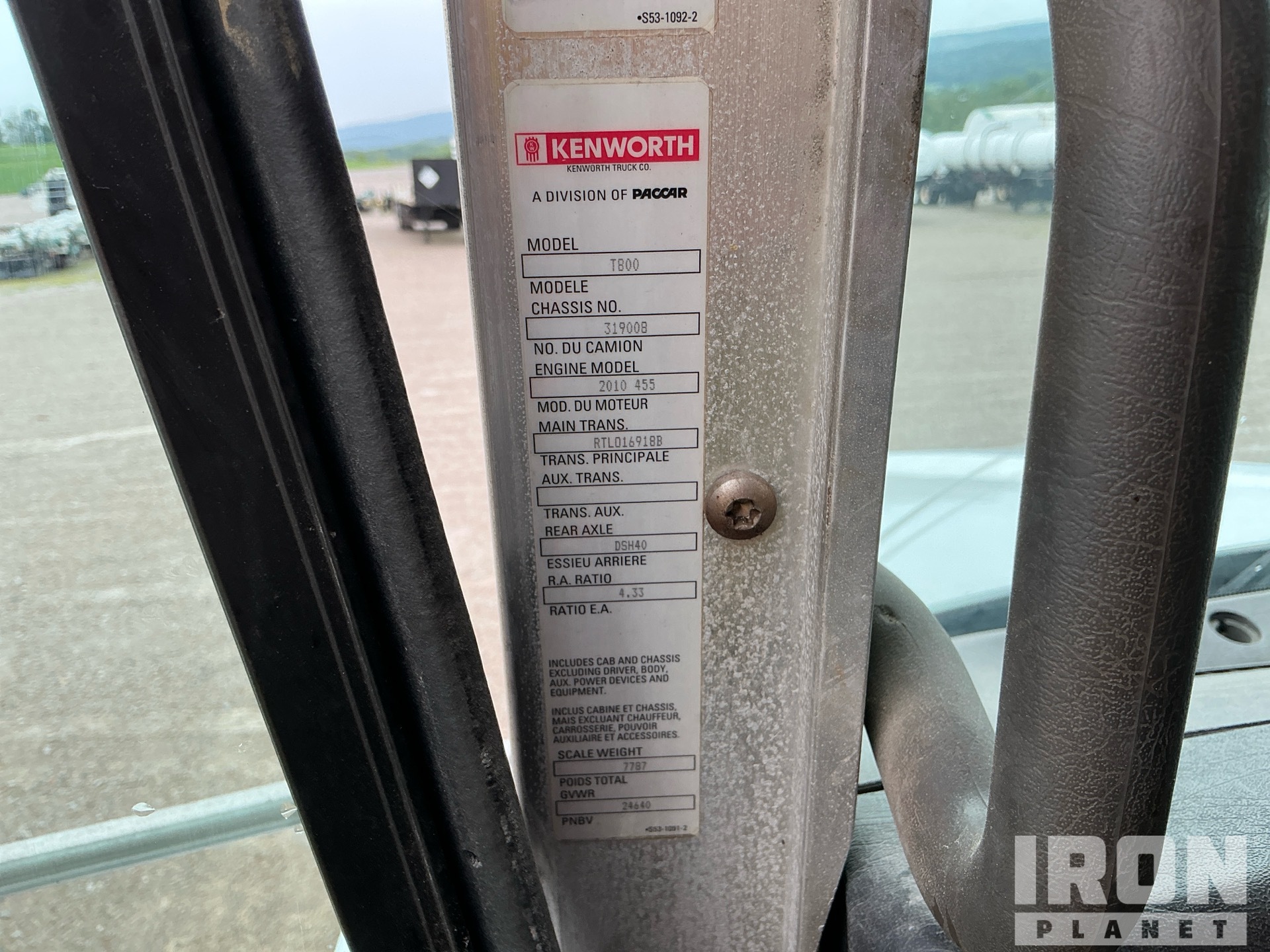 2012 Kenworth T800
