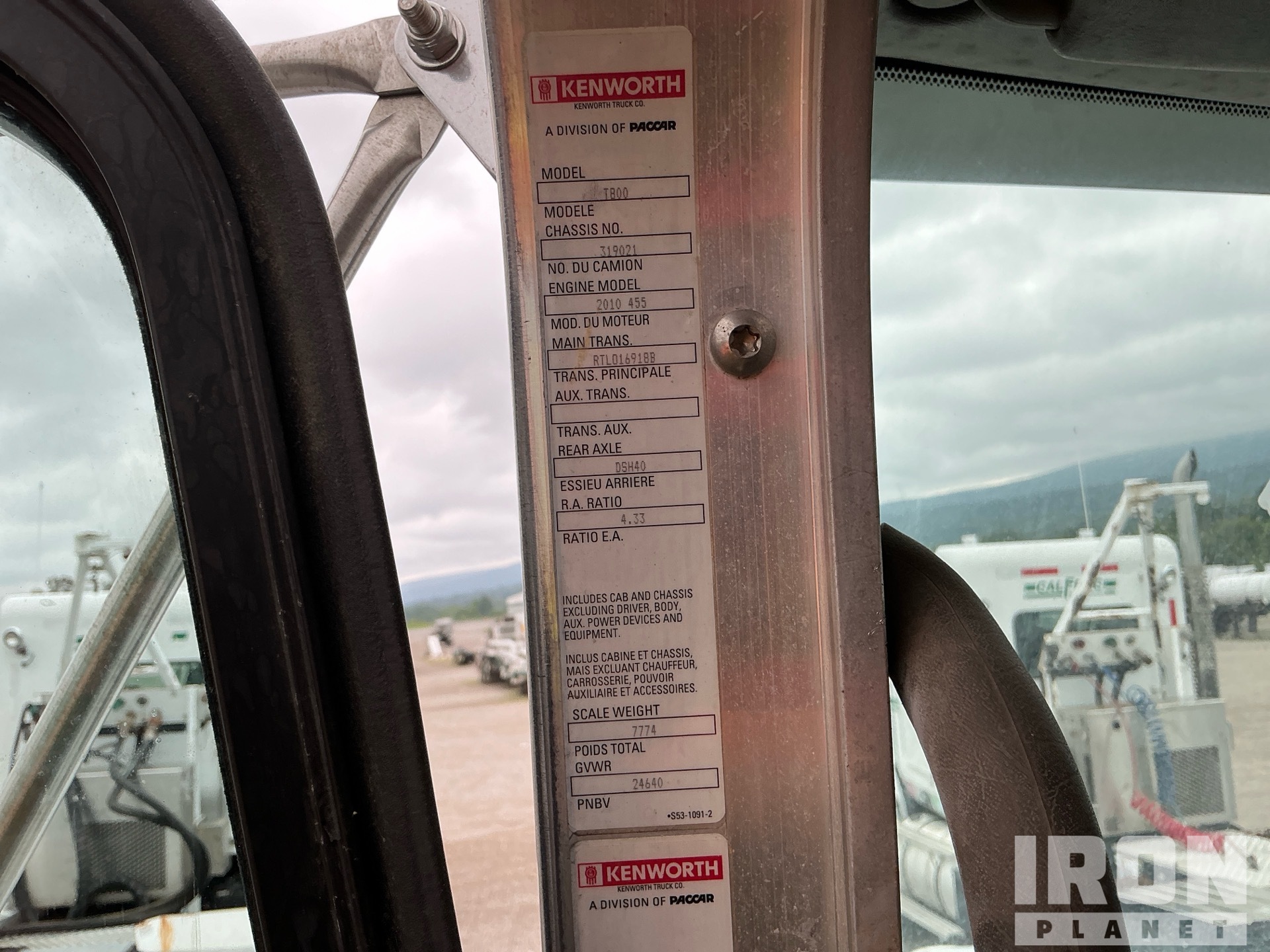 2012 Kenworth T800
