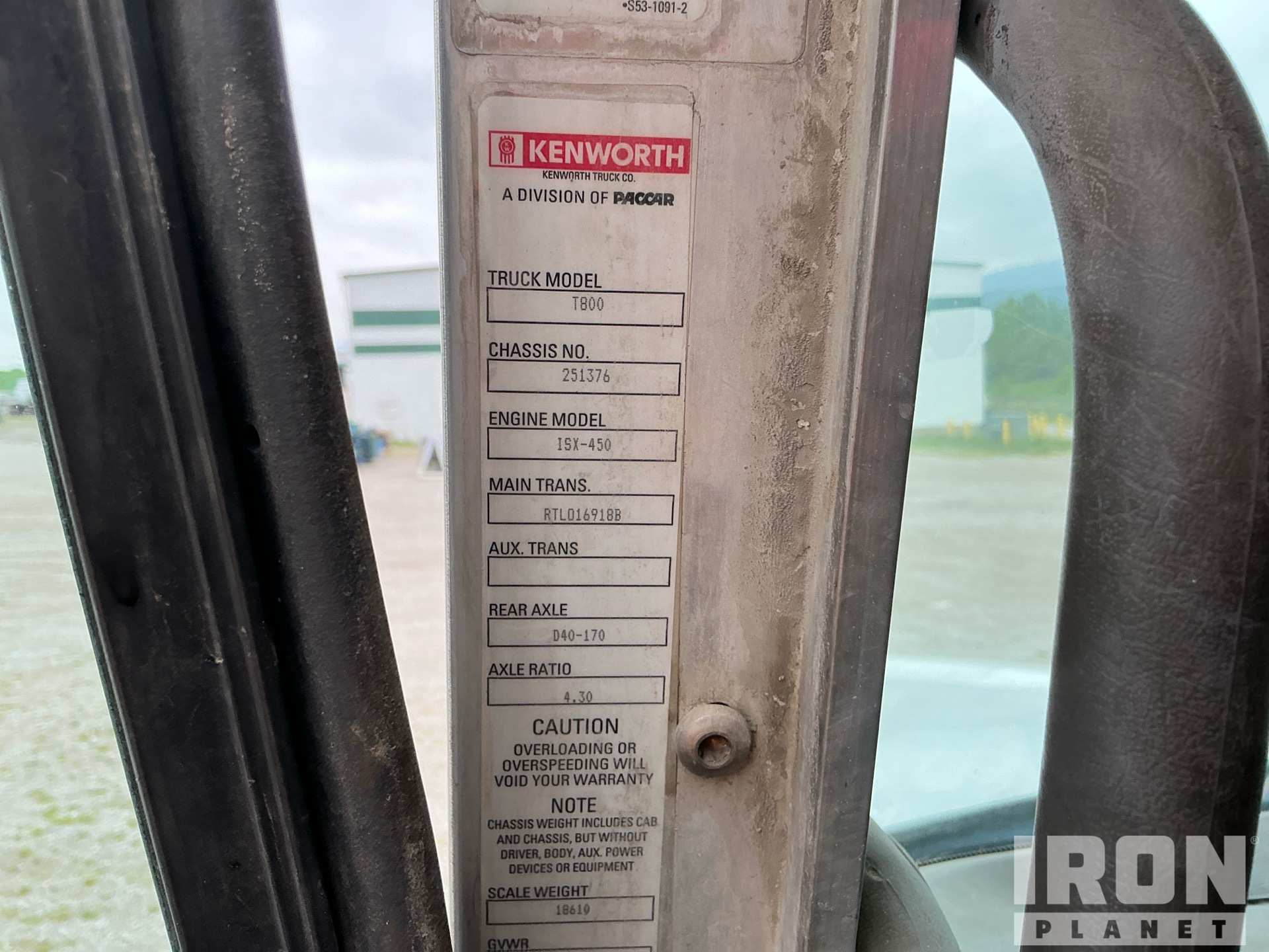 2009 Kenworth T800