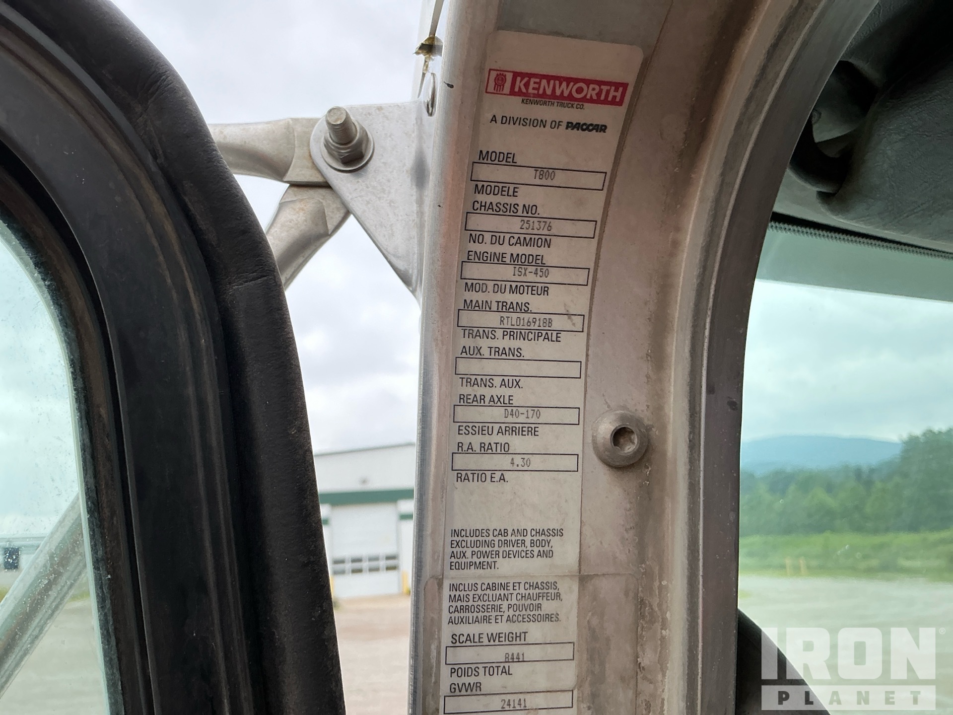 2009 Kenworth T800