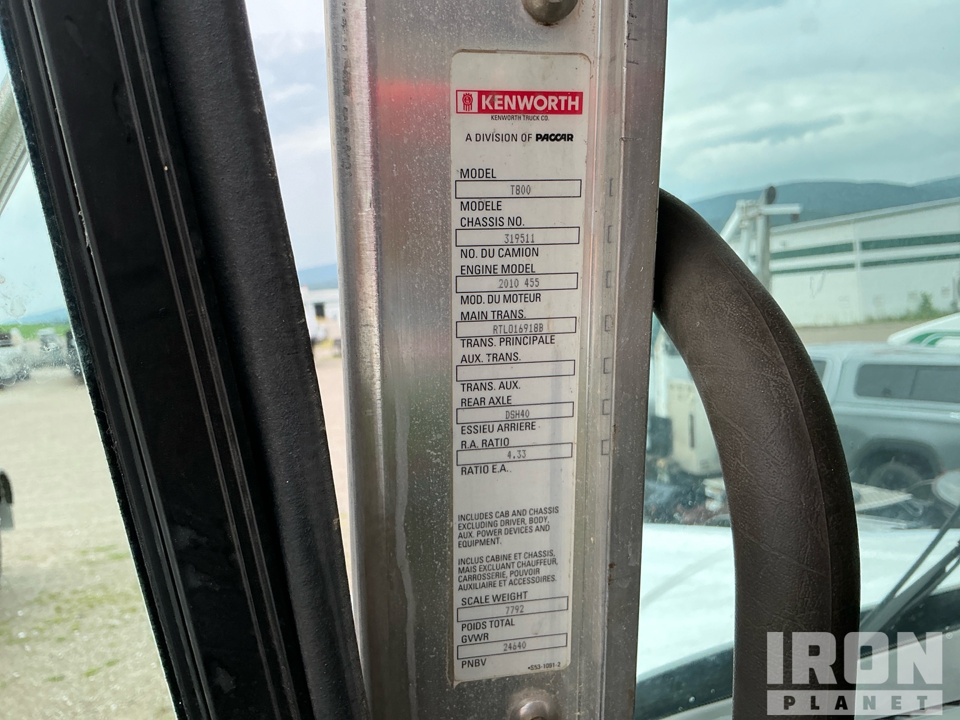2012 Kenworth T800