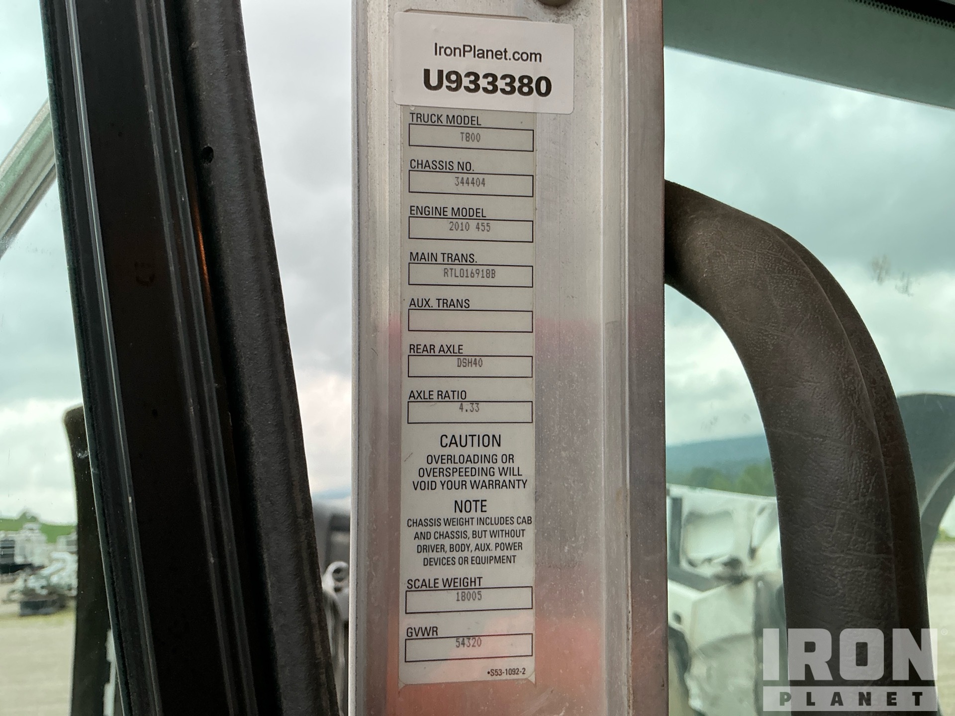 2013 Kenworth T800