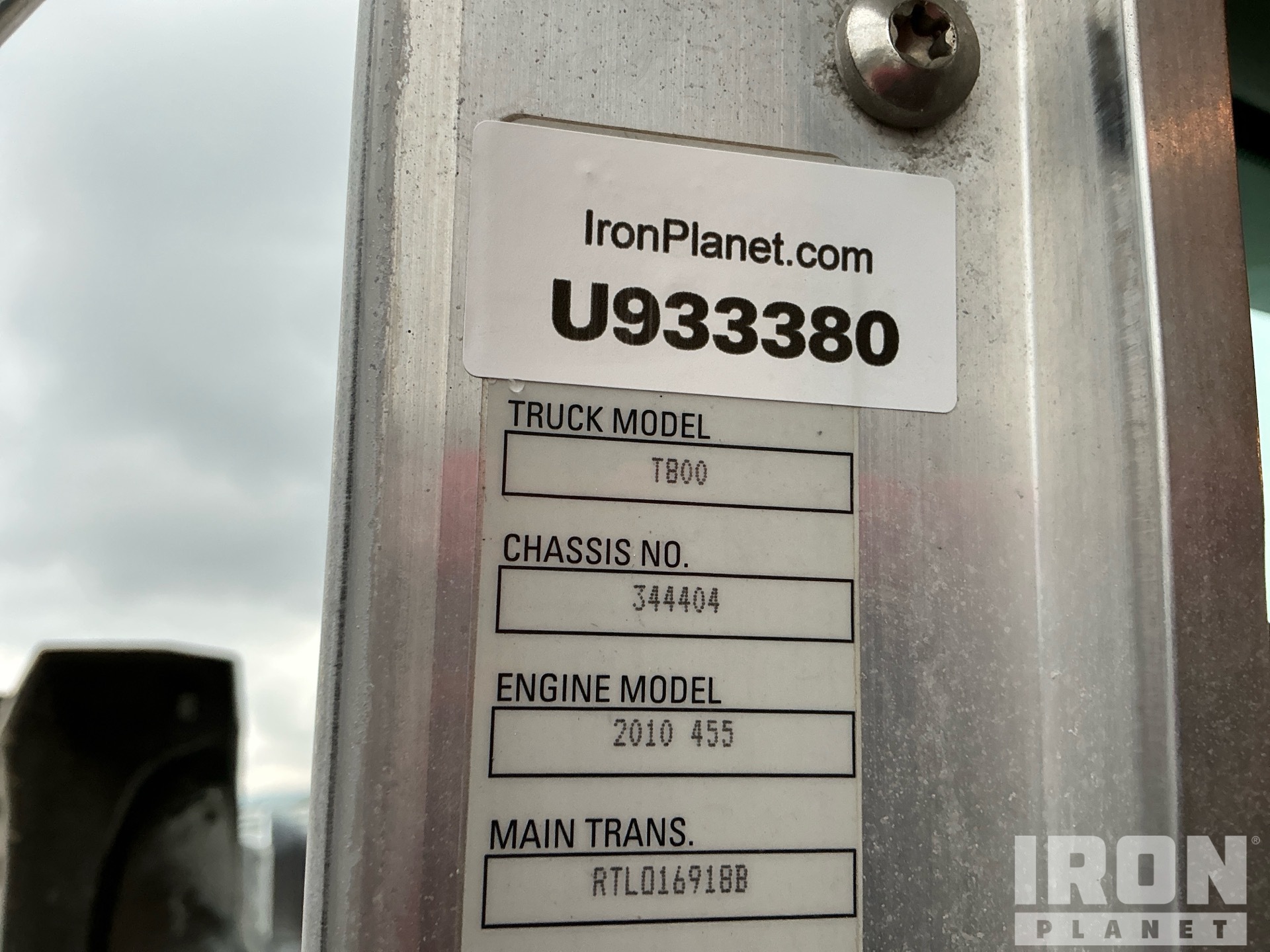 2013 Kenworth T800