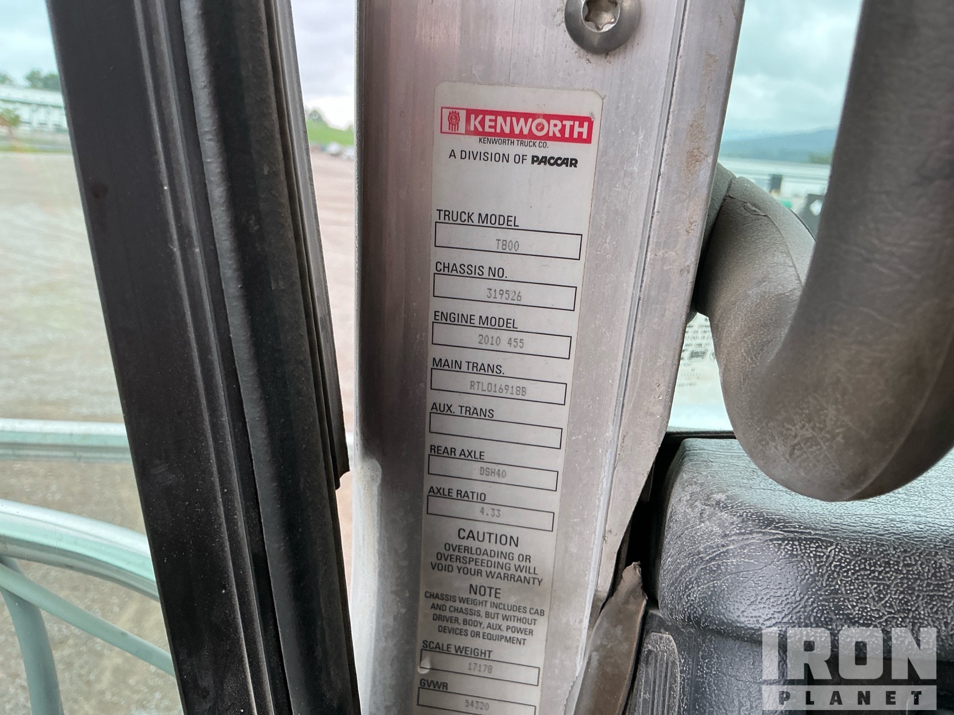 2012 Kenworth T800