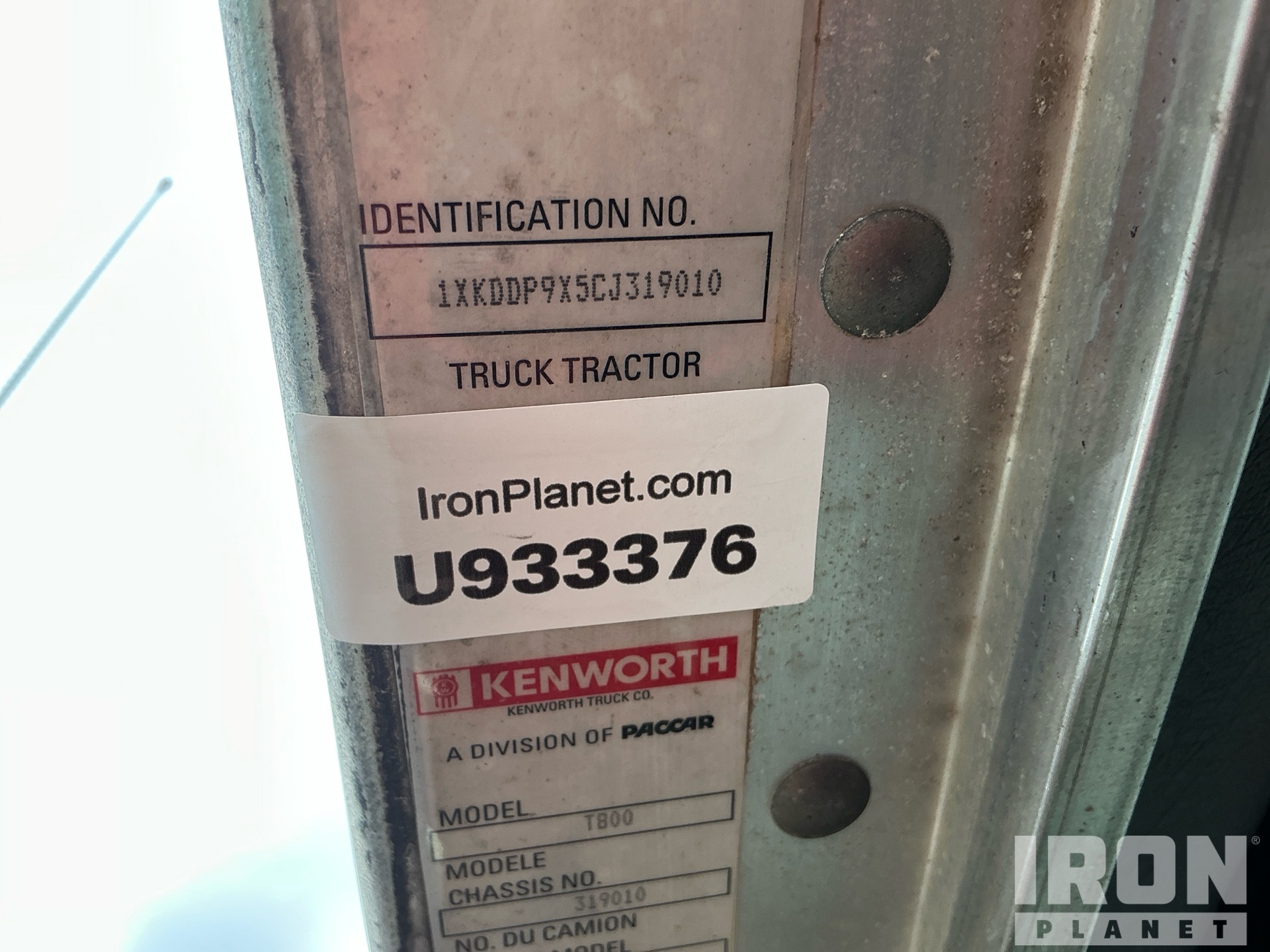 2012 Kenworth T800