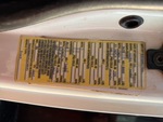General Appearance with Motor Vehicle Safety Standards Label