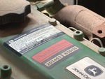 Upper Engine with Emission Certification Label