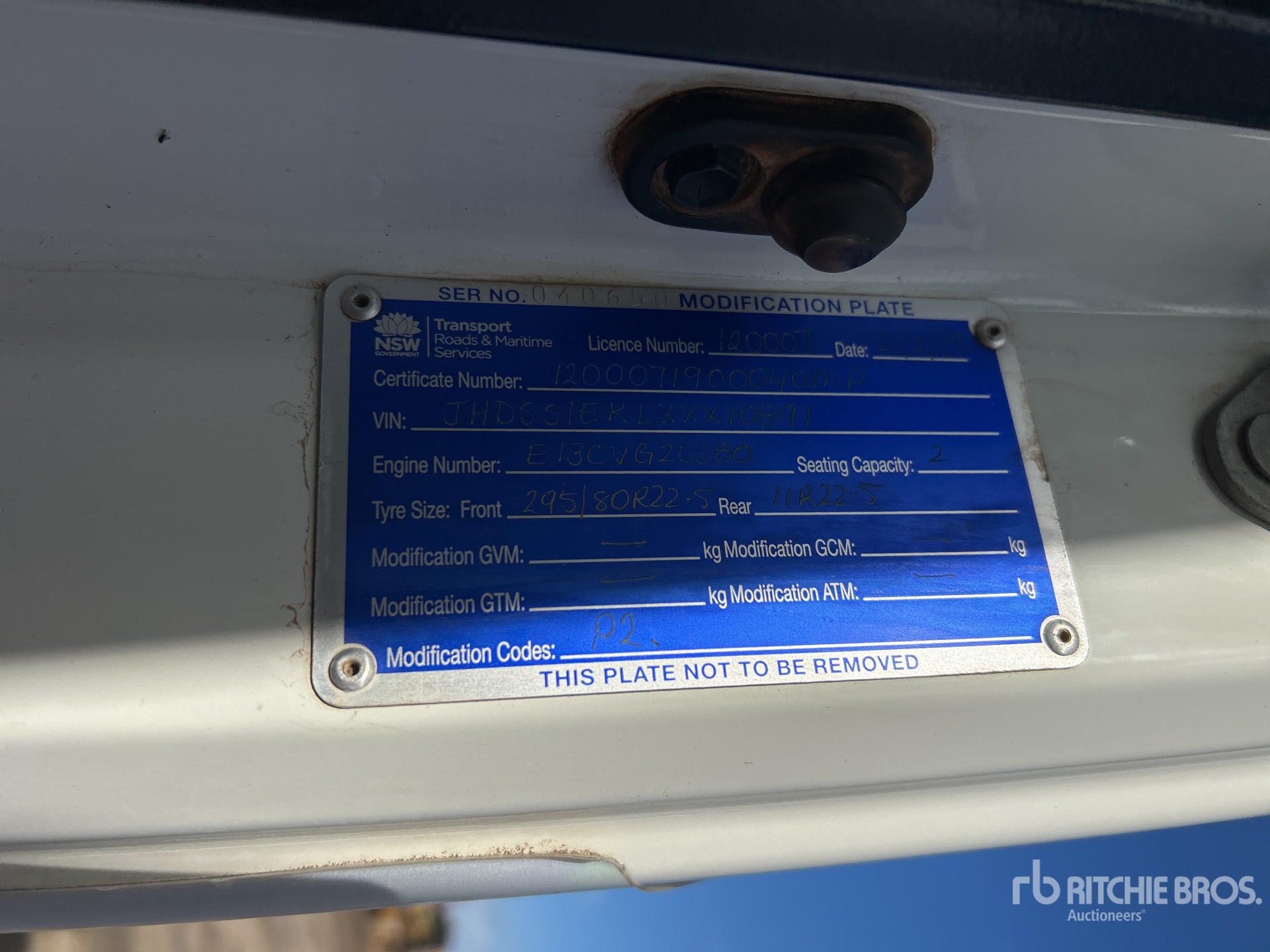 2019 Hino 700 SS 2848