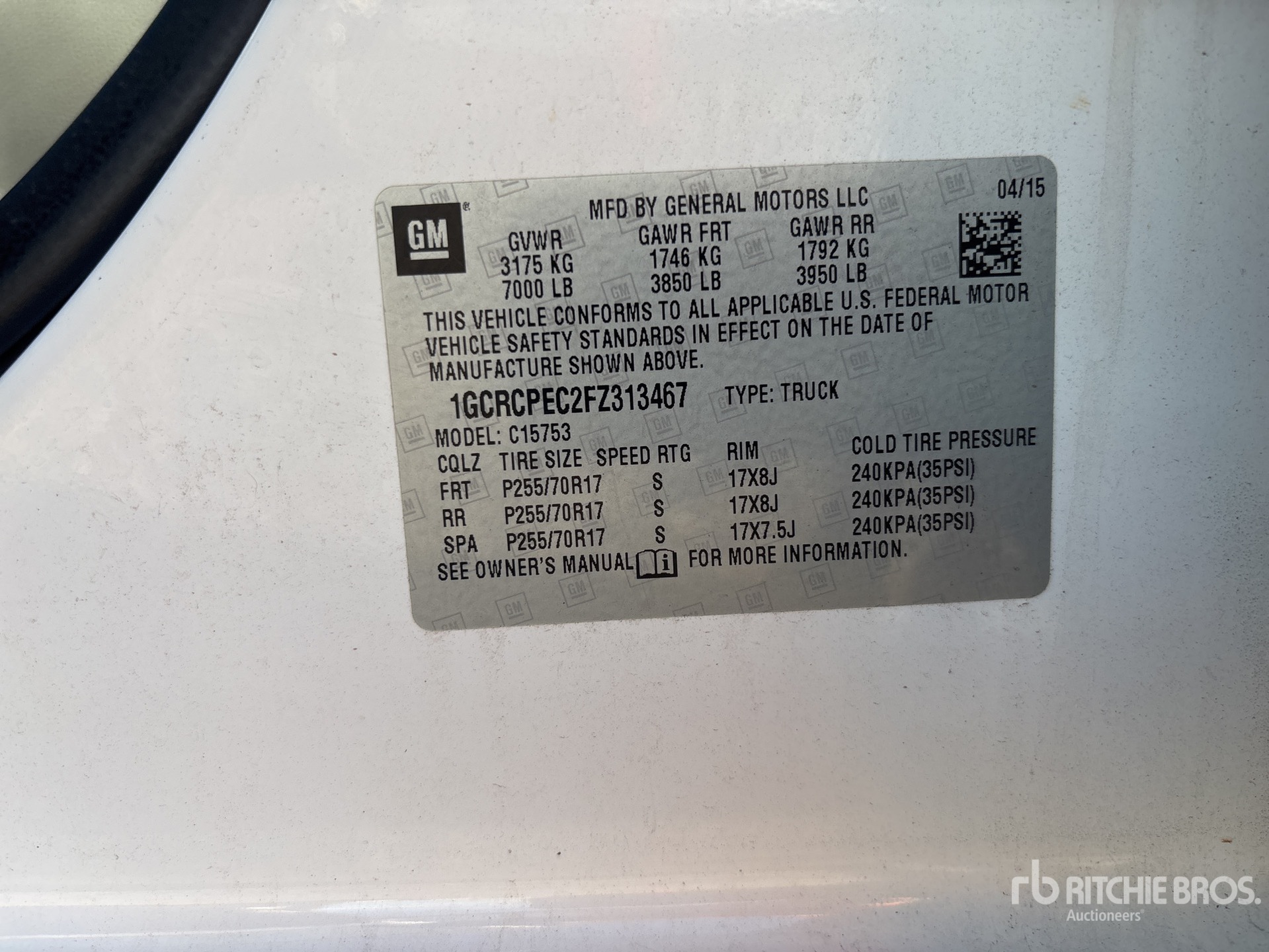 2015 Chevrolet Silverado 1500