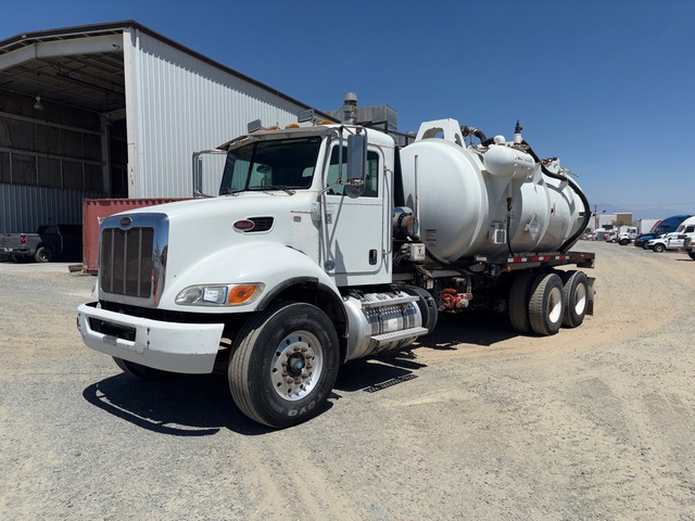 2012 Super products 1113 on 2013 Peterbilt 348 6x4 Vacuum Tanker Truck