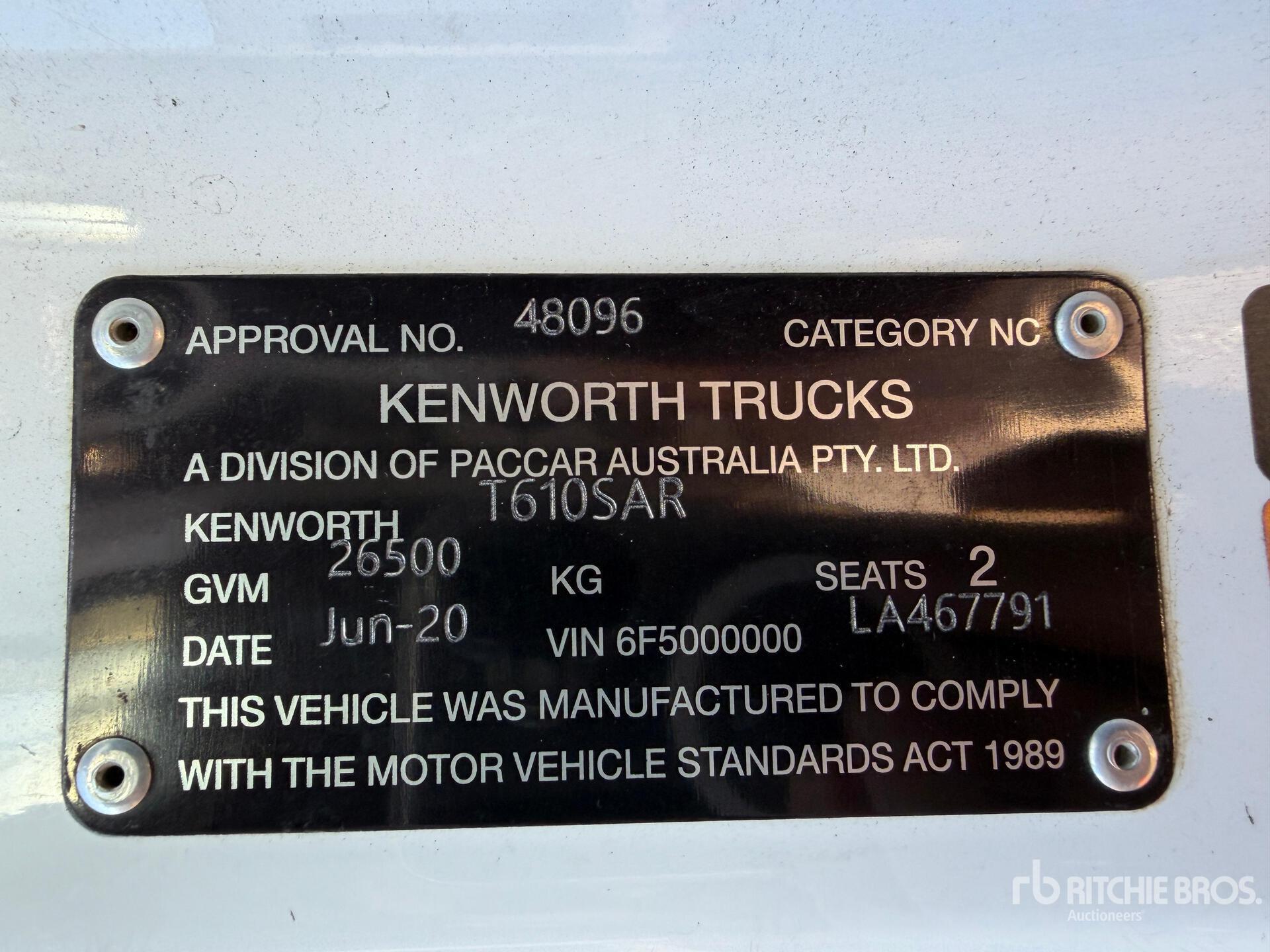 2020 Kenworth T610SAR