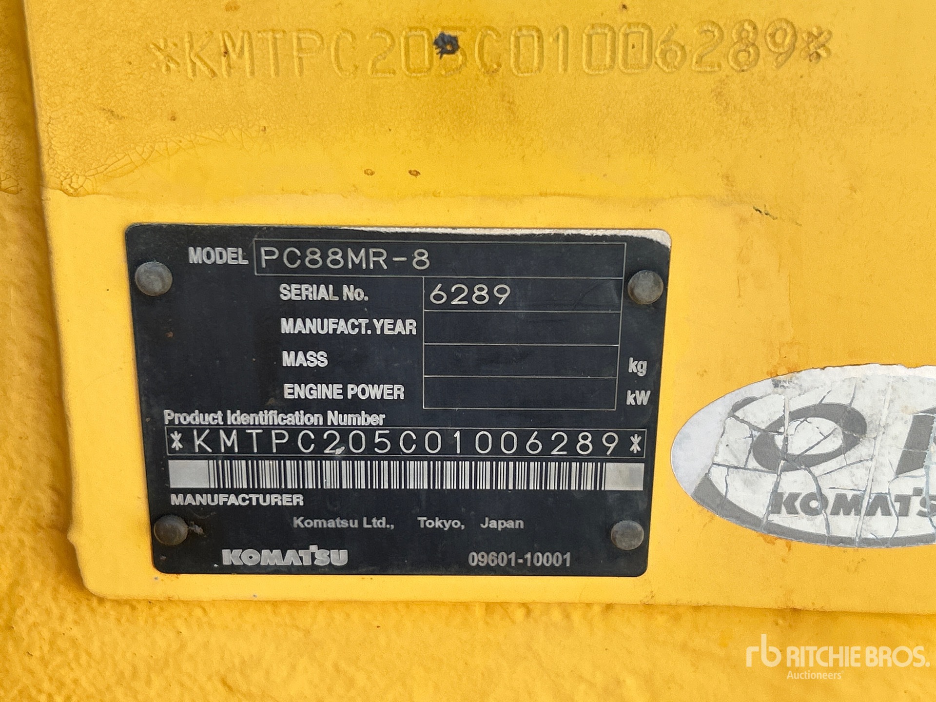 2013 Komatsu PC88MR-8