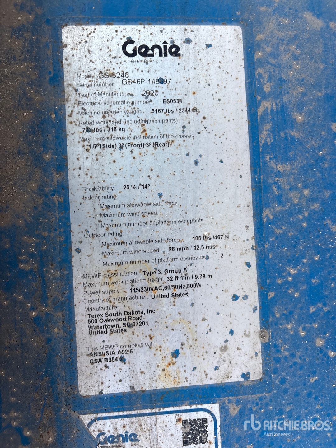 2020 Genie GS-3246