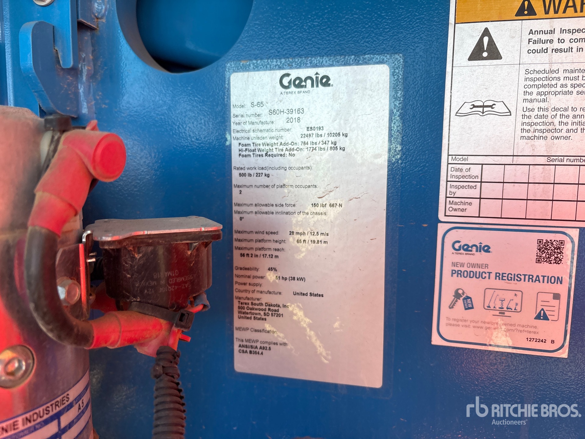 2018 Genie S-65