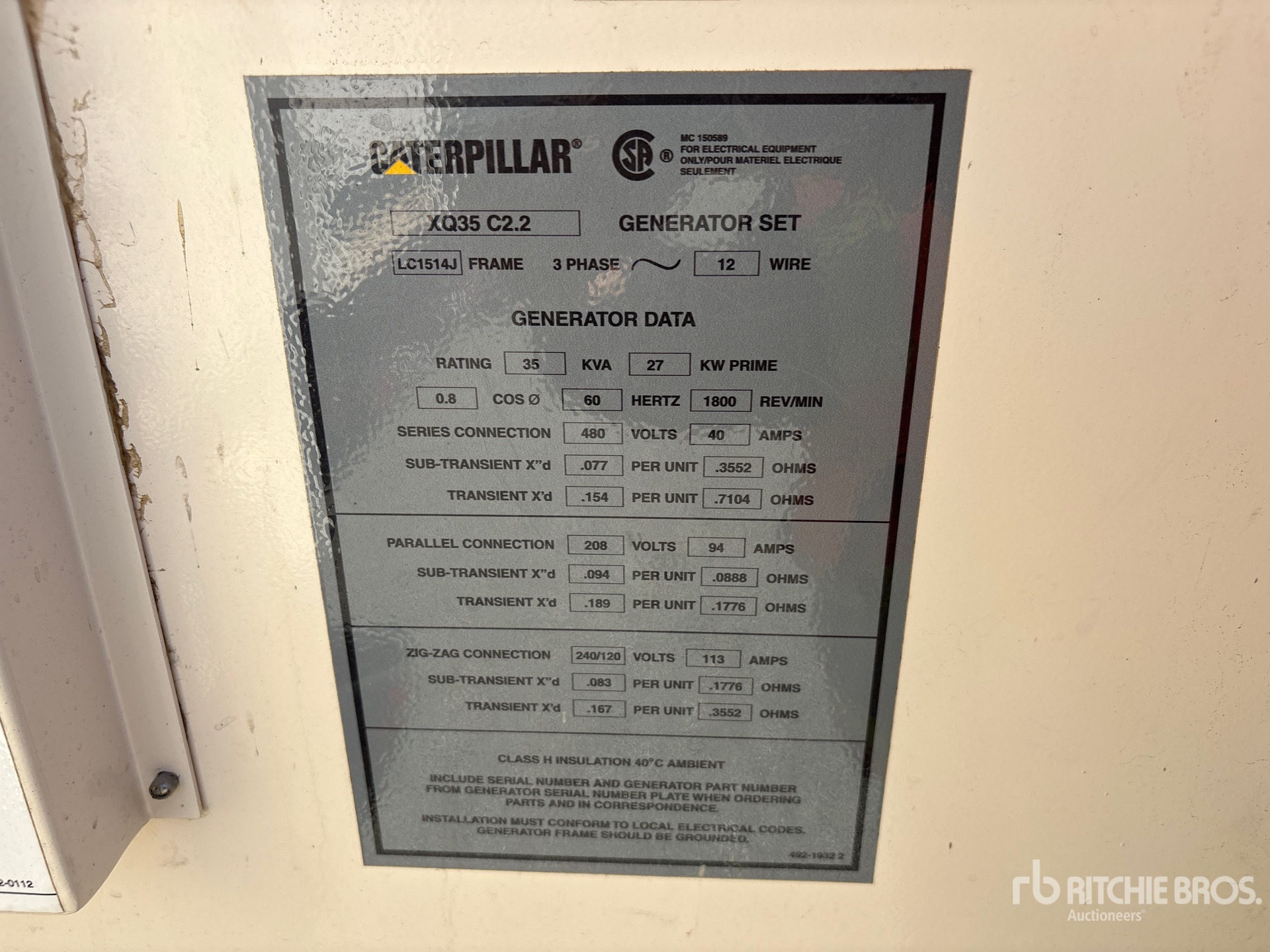 2020 Caterpillar XQ35