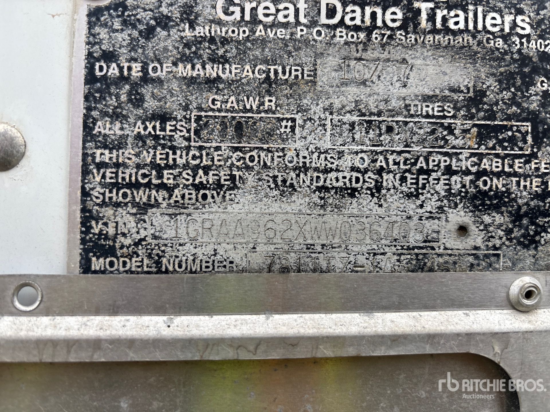 1998 Great Dane 53 ft T/A