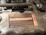 Engine with Emission Label