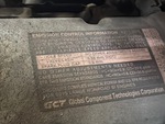 Engine with Emission Label