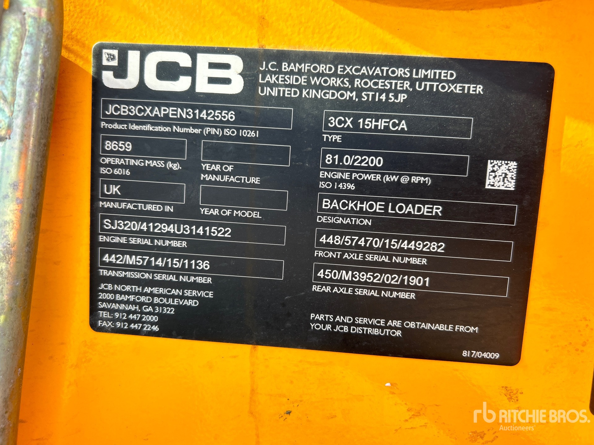 Photo of a 2022 JCB 3CX-15