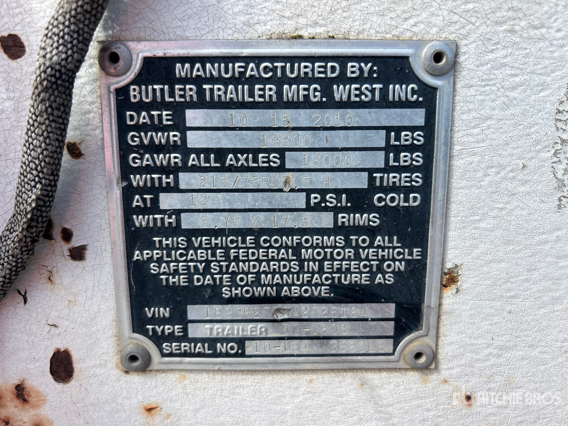 2010 Butler BC-1803