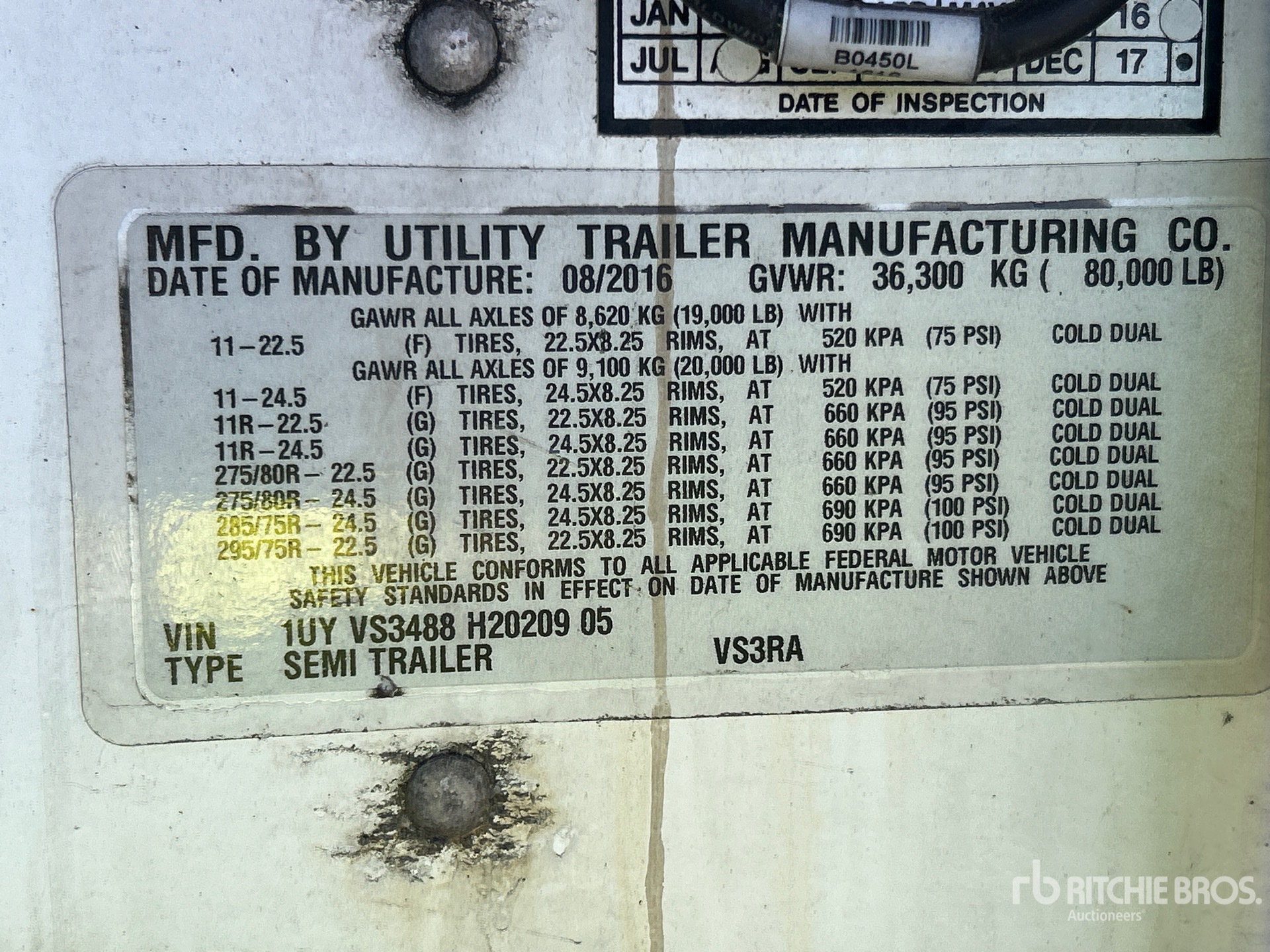 2017 Utility VS3RA