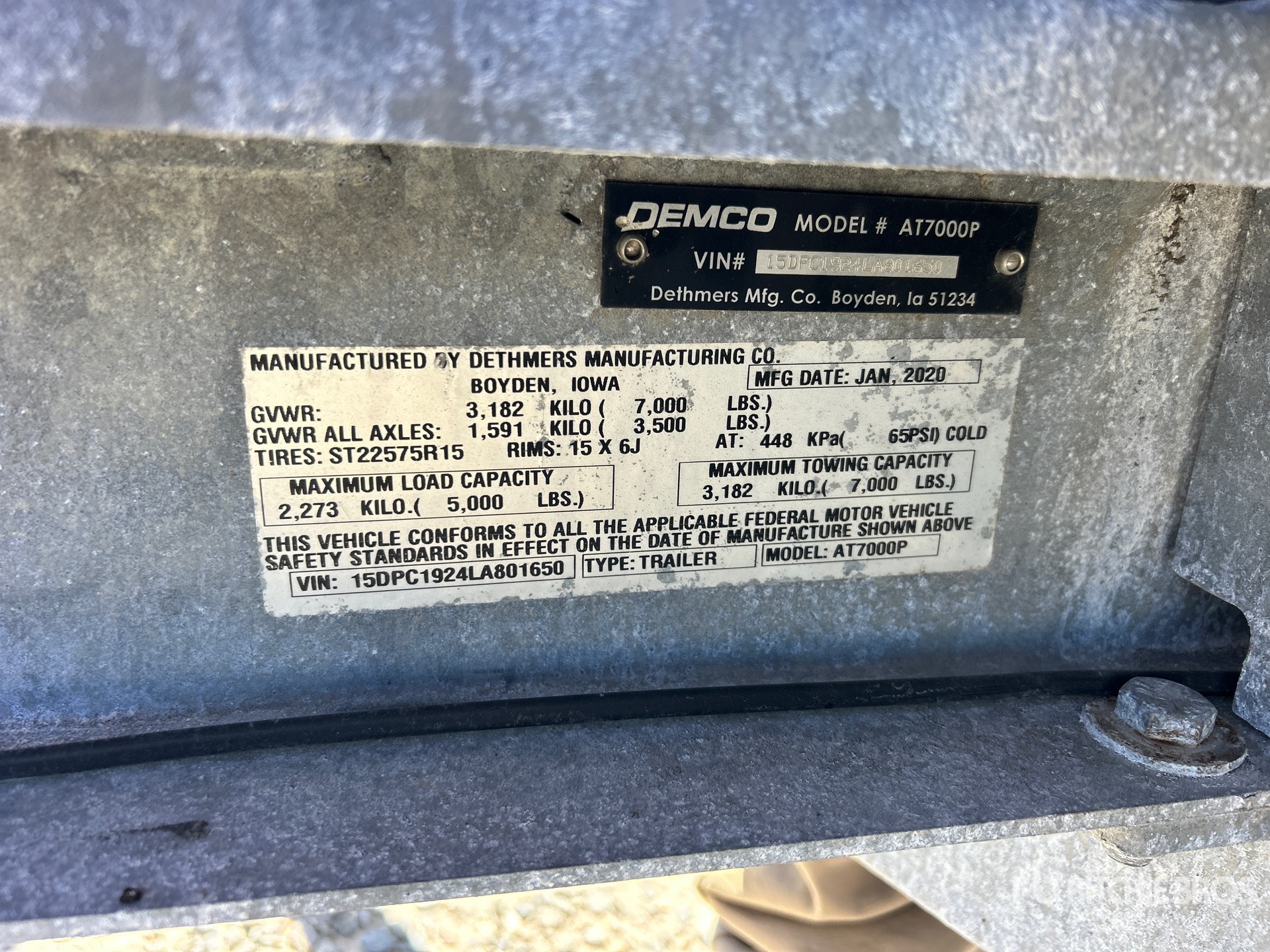 2020 Demco AT7000P
