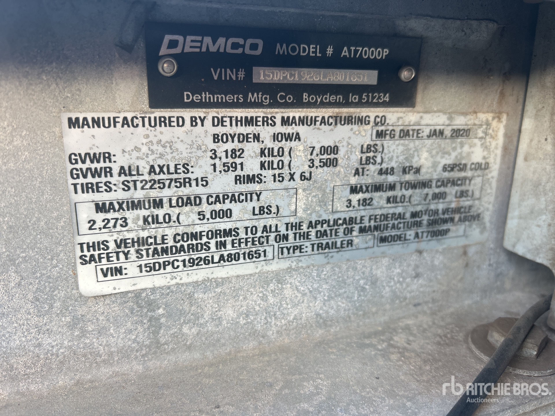 2020 Demco AT7000P