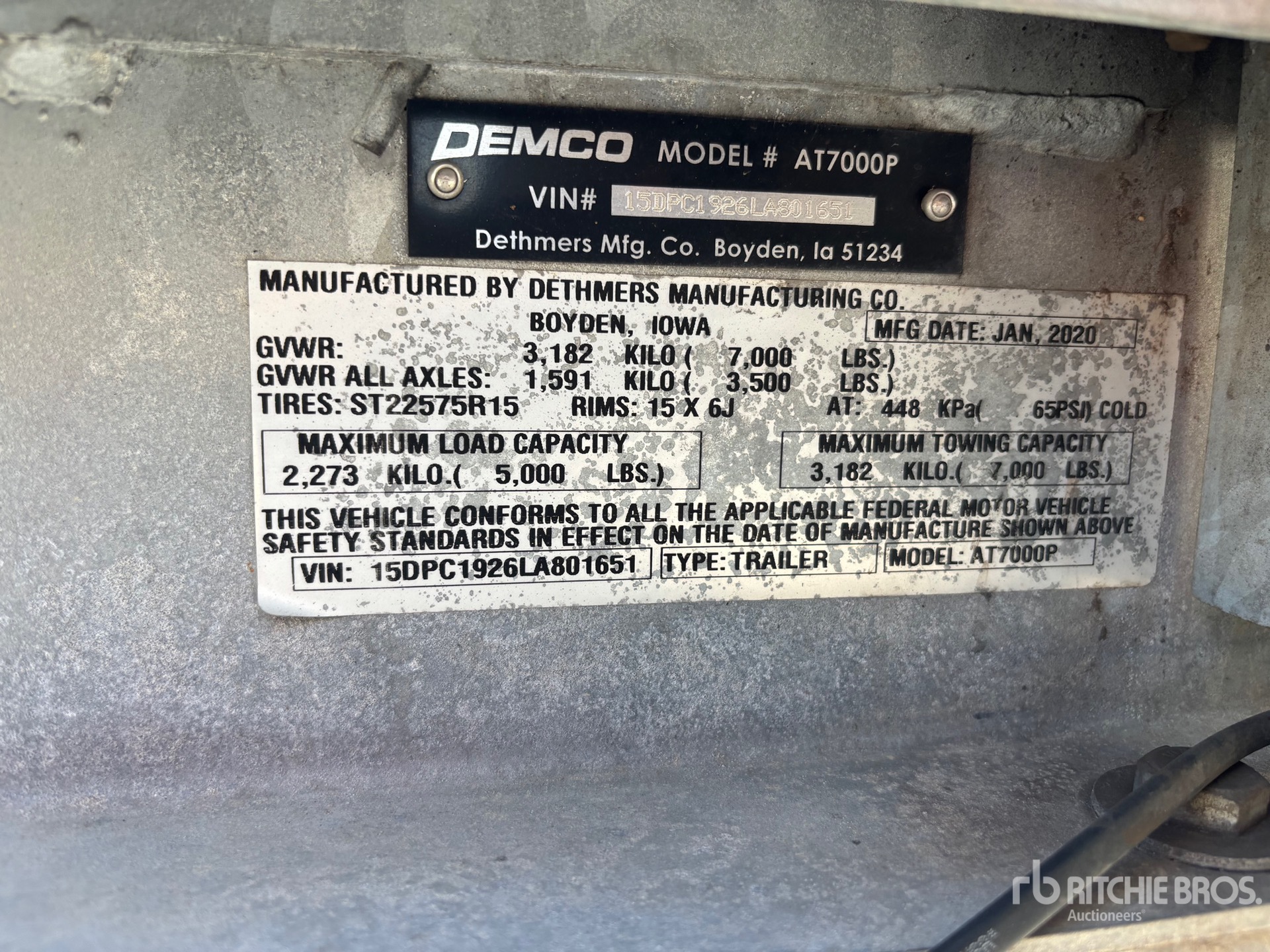 2020 Demco AT7000P