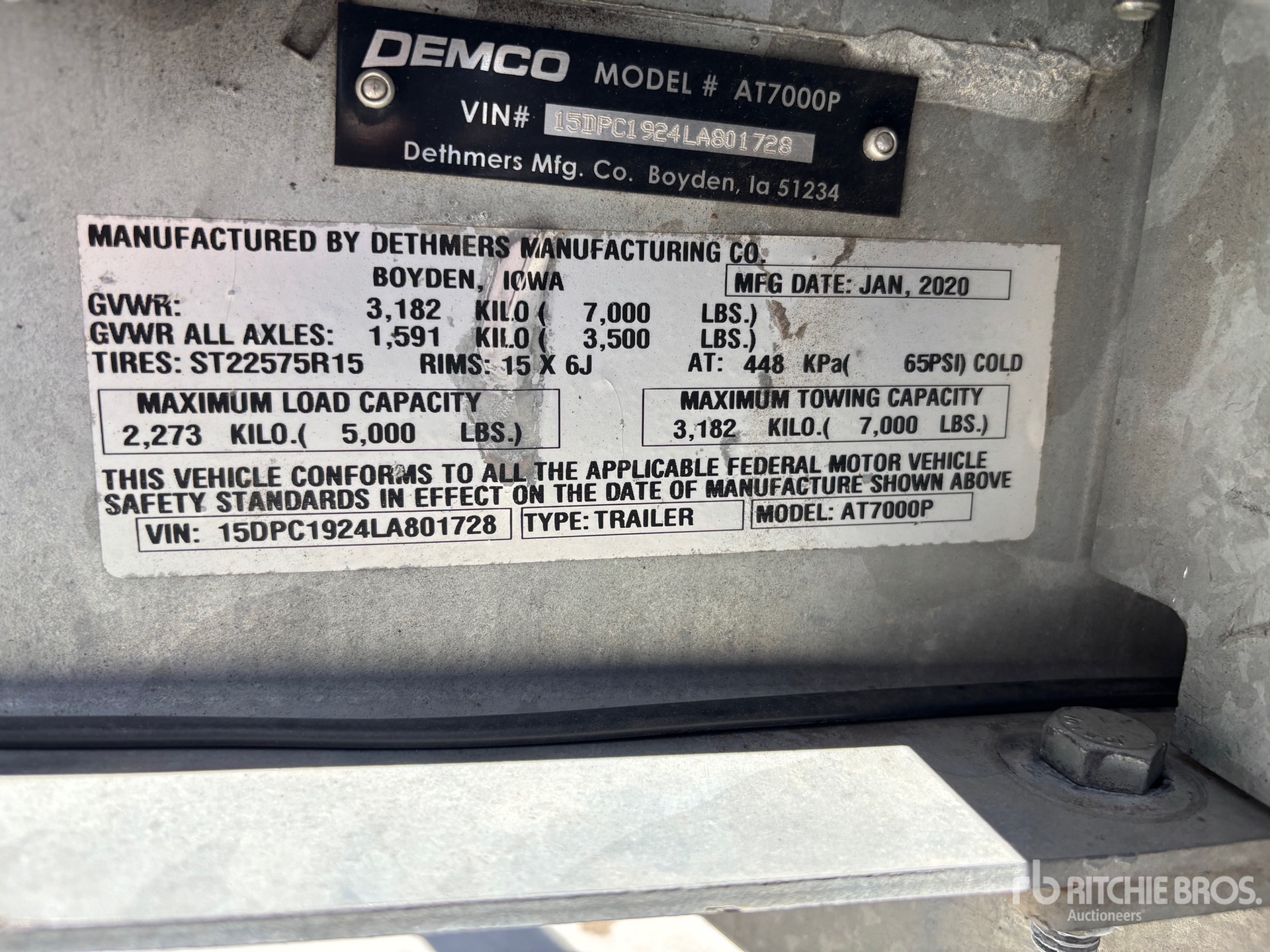 2020 Demco AT7000P