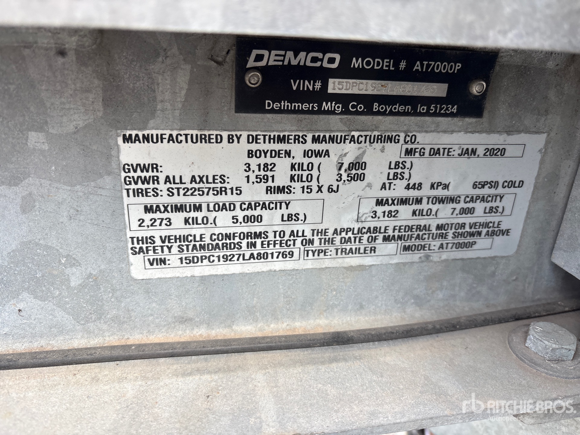 2020 Demco AT7000P