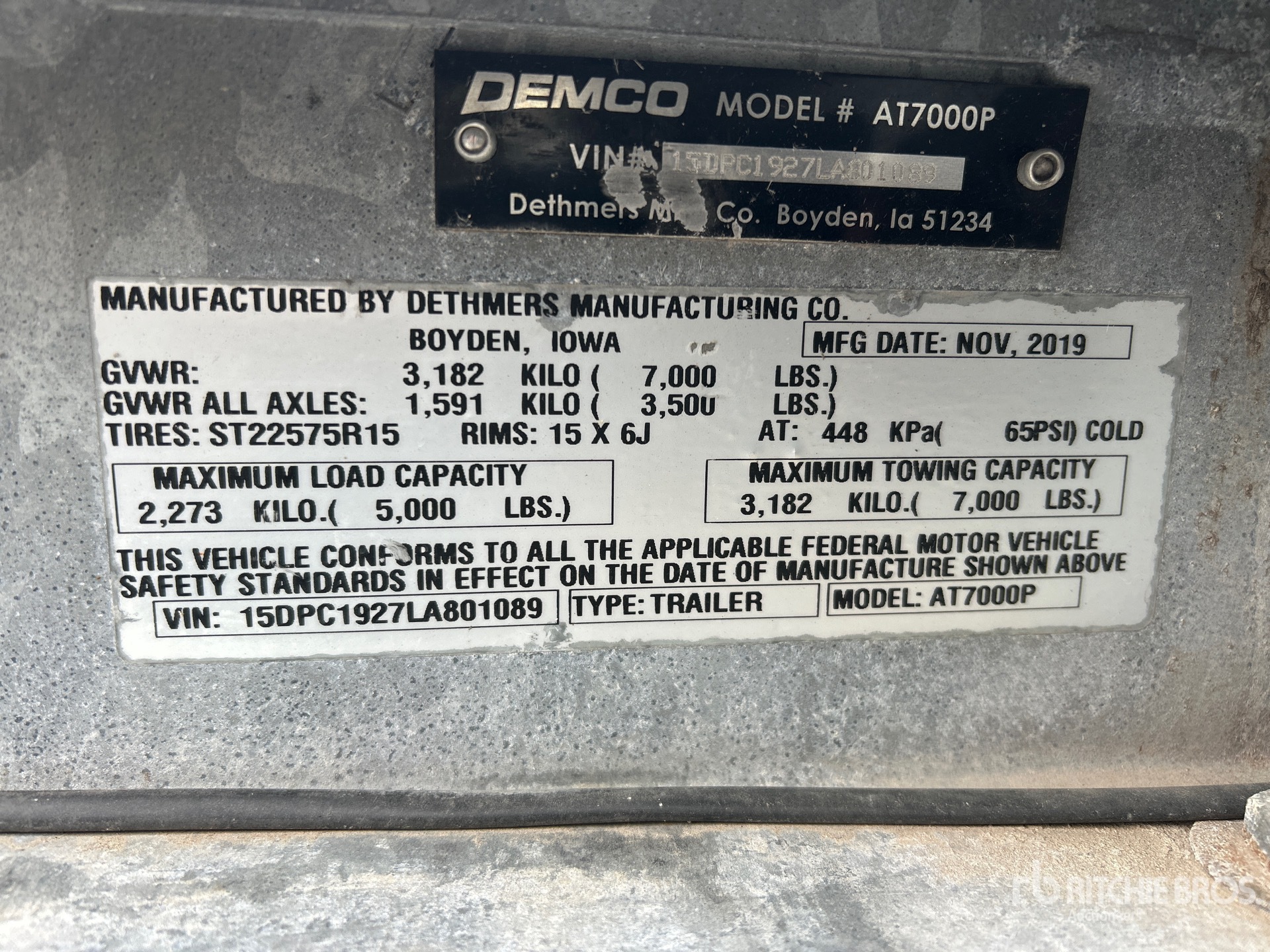 2020 Demco AT7000P