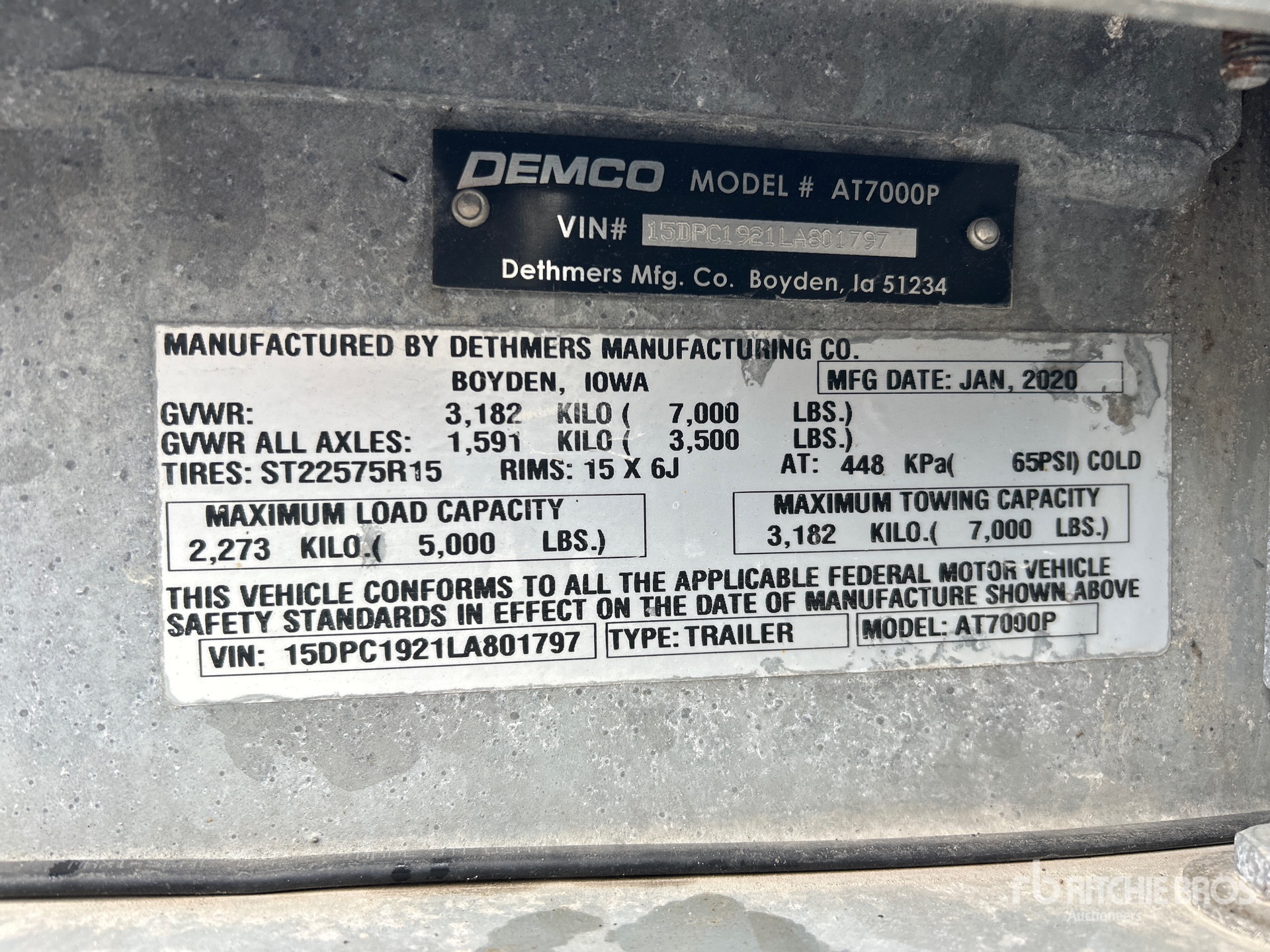 2020 Demco AT7000P