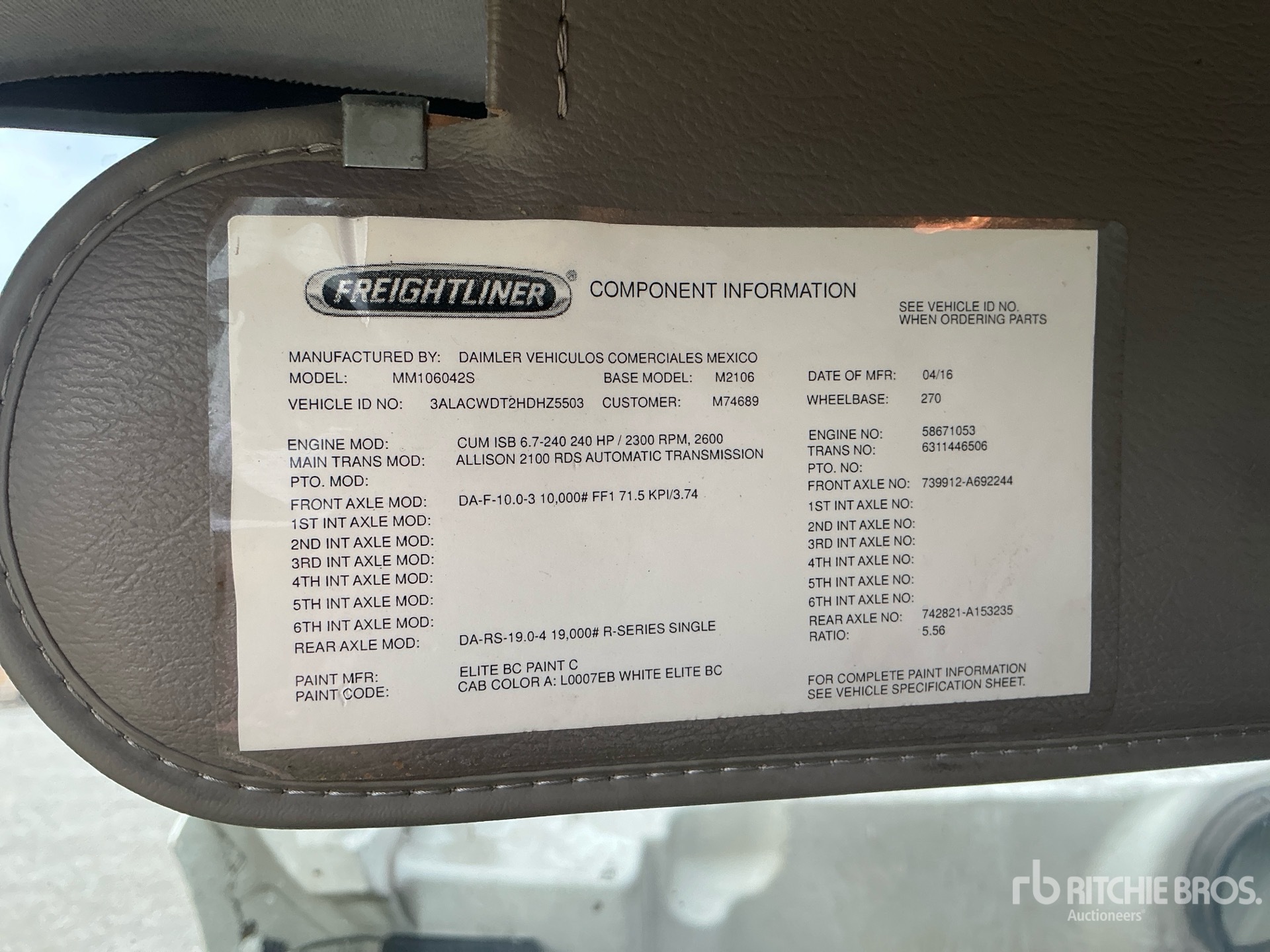 2017 Freightliner M2 106