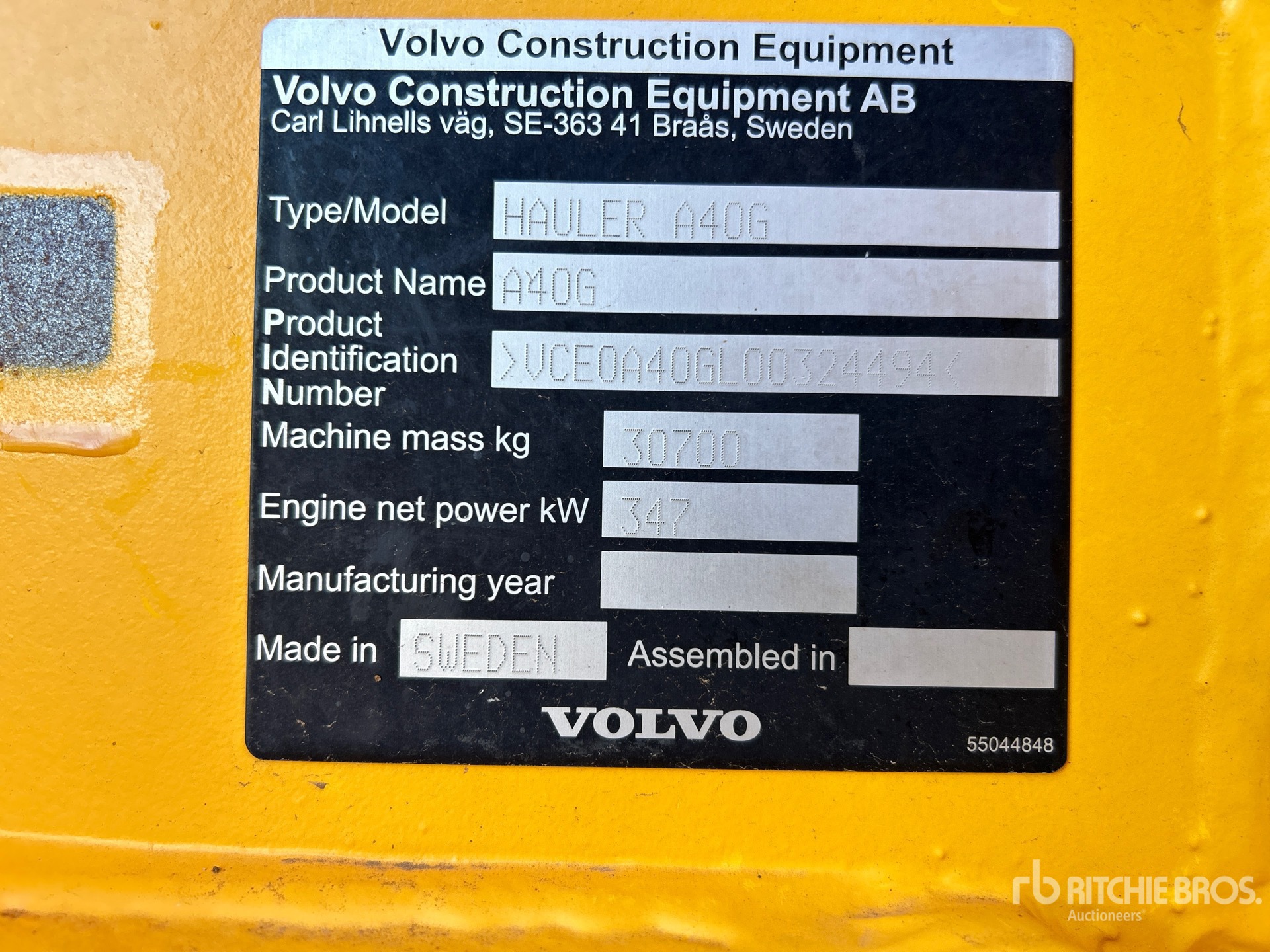 2022 Volvo A40G