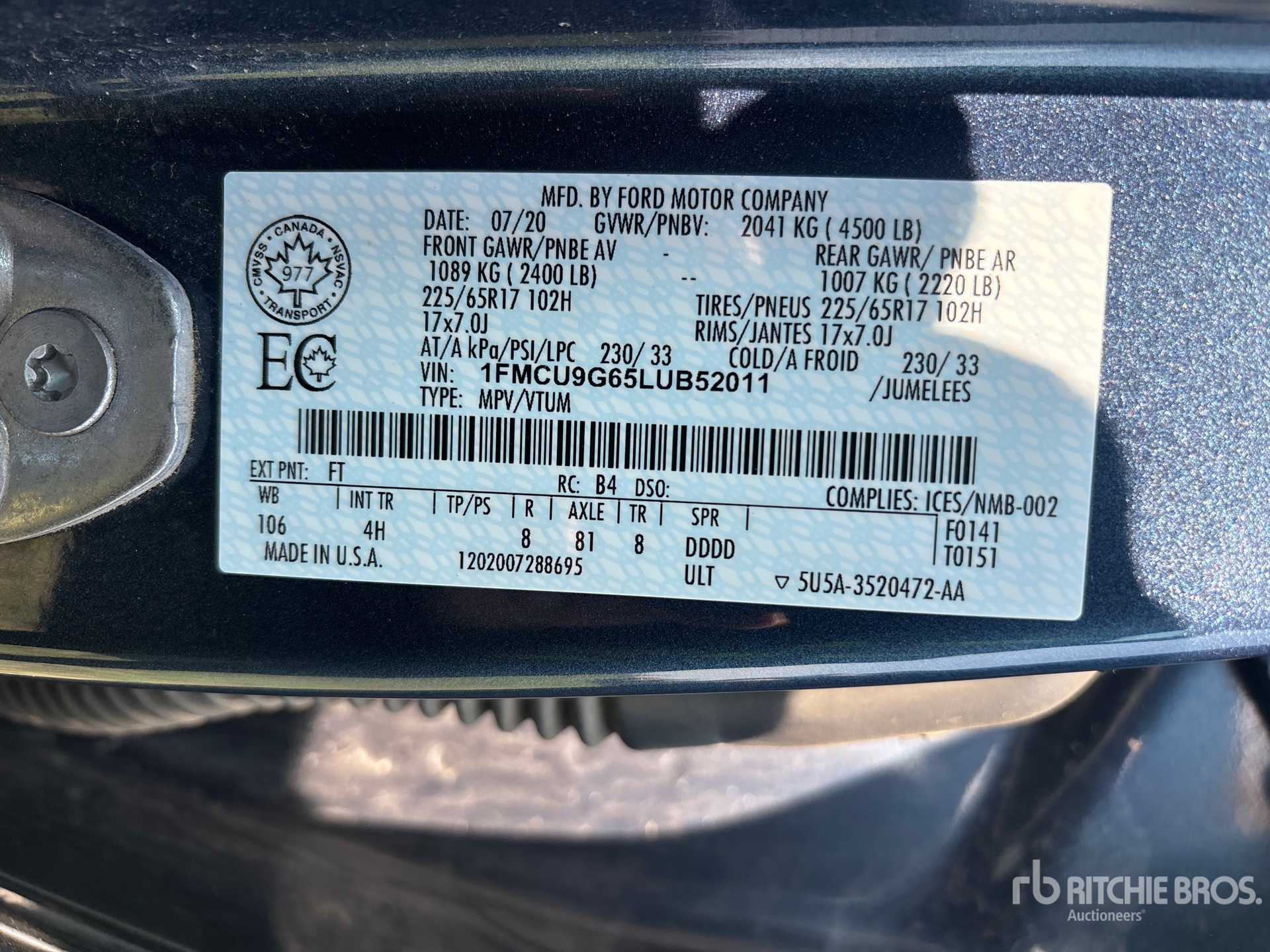 2020 Ford Escape