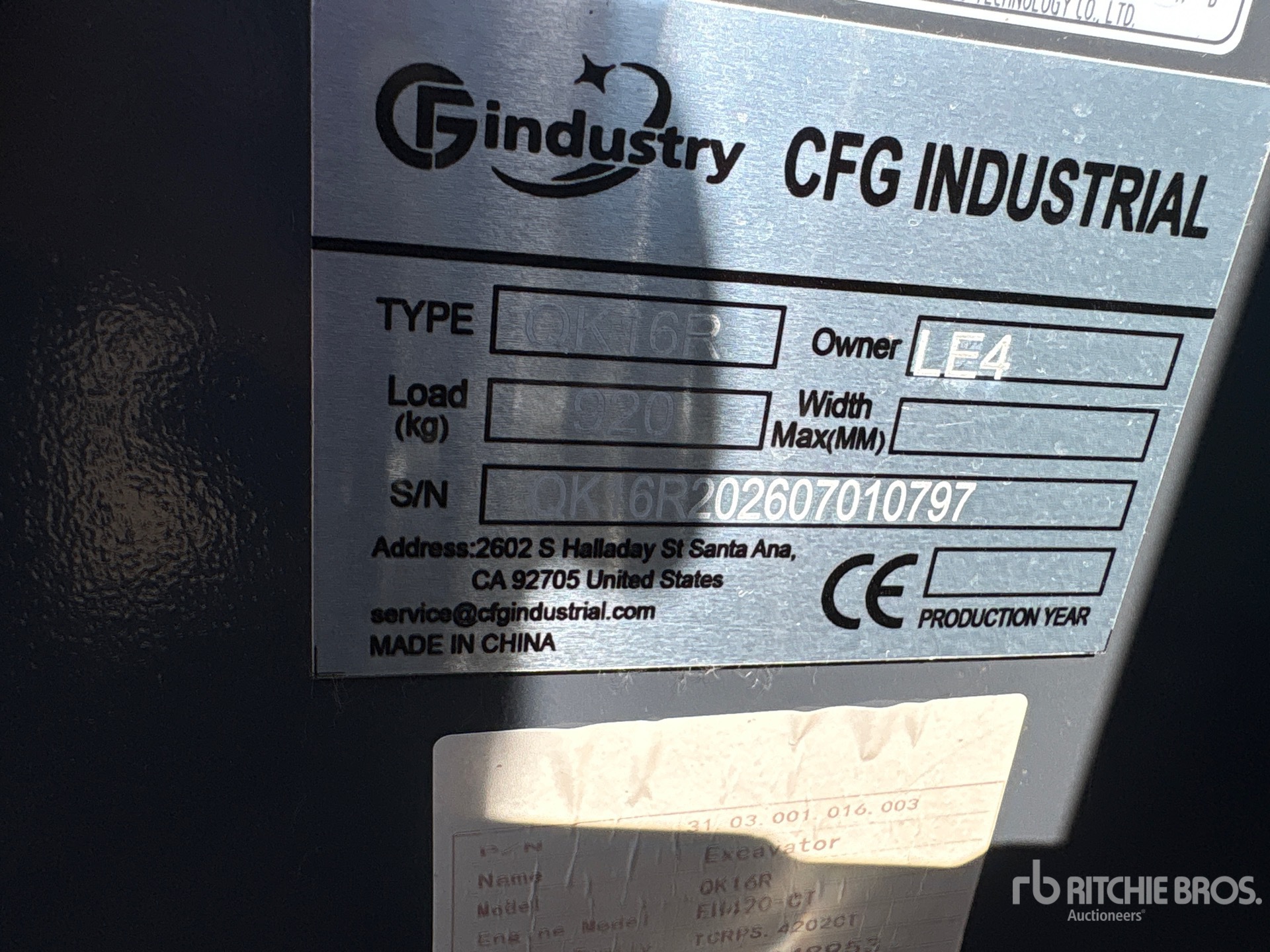 2026 CFG QK16R