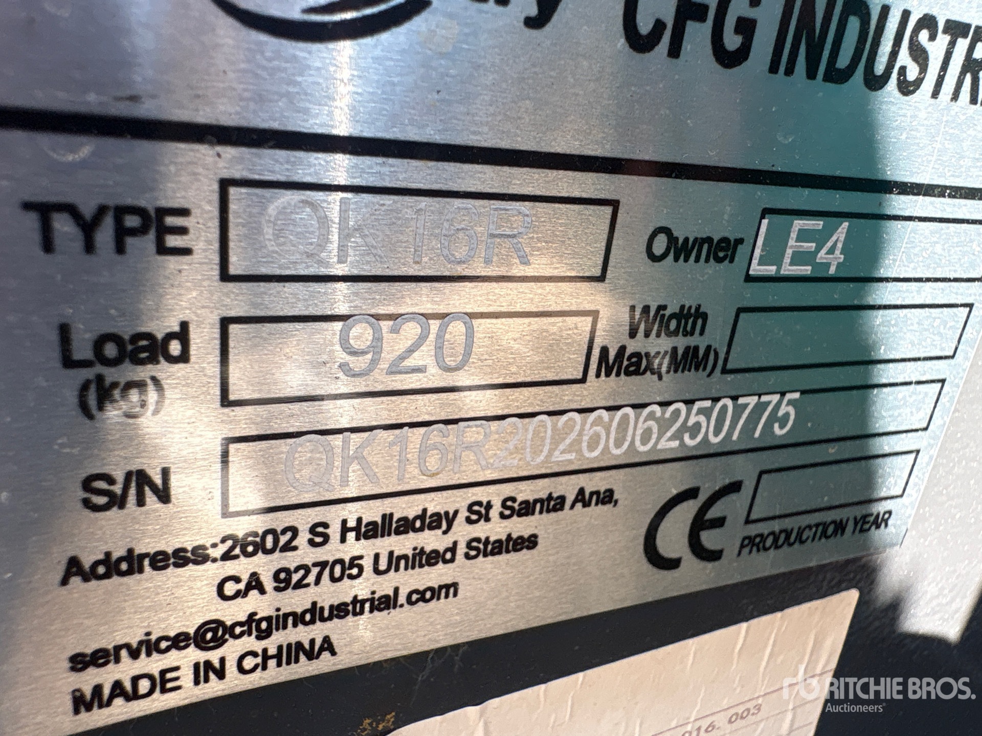 2026 CFG QK16R