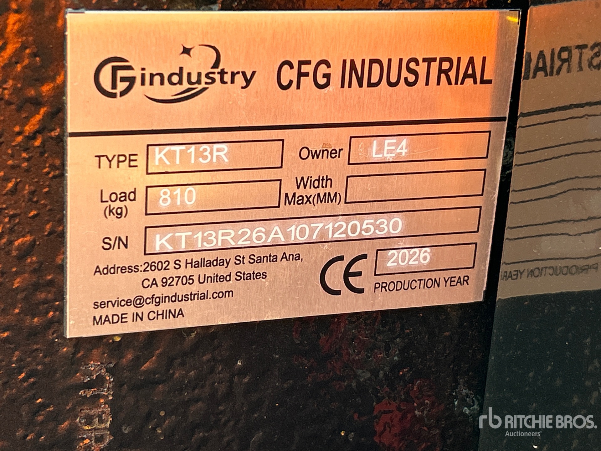 2026 CFG KT13R