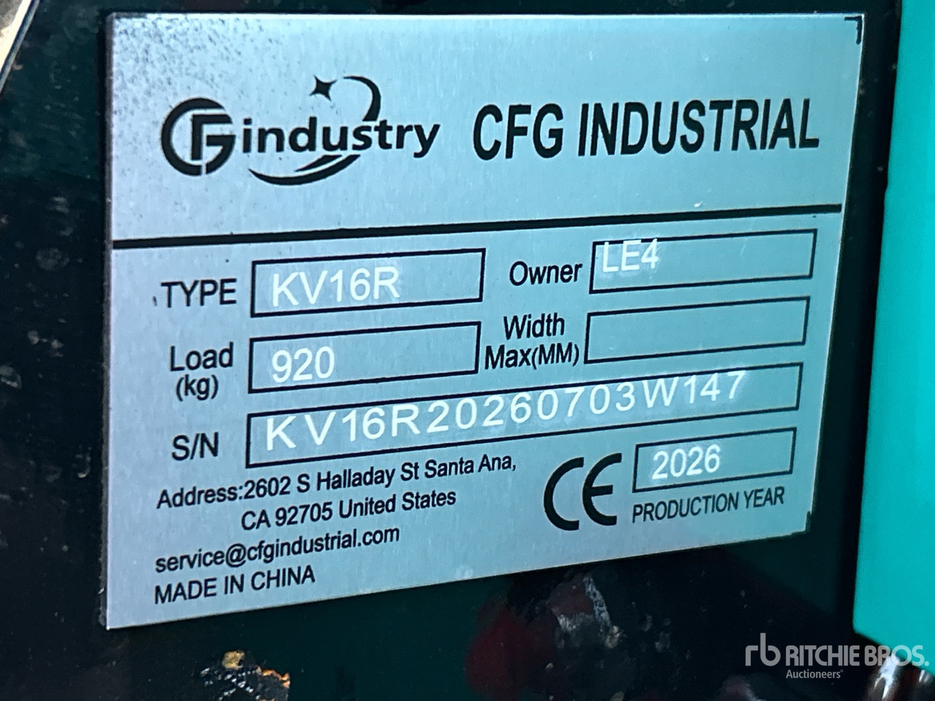 2026 CFG KV16R