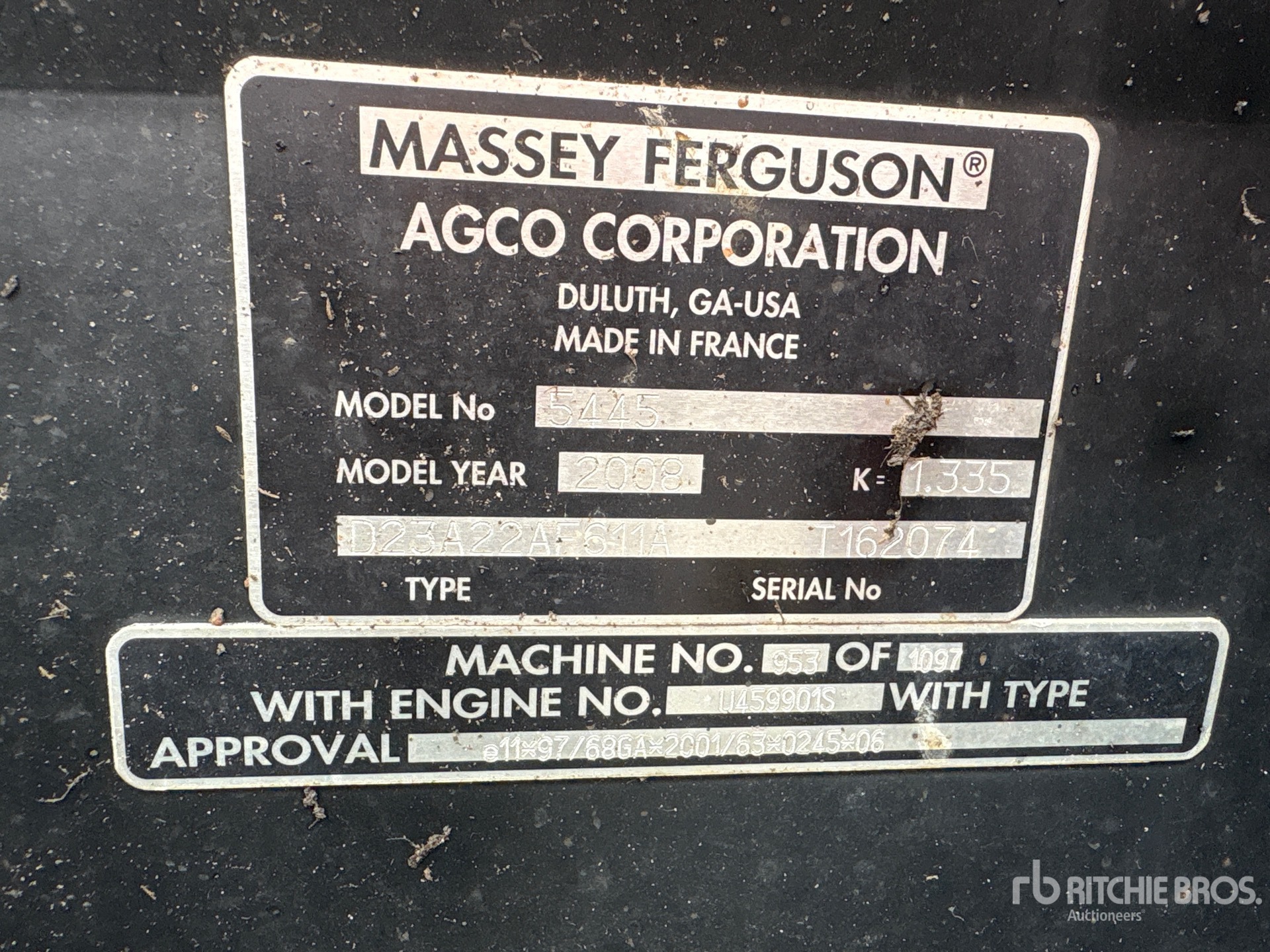 2008 Massey Ferguson MF5445