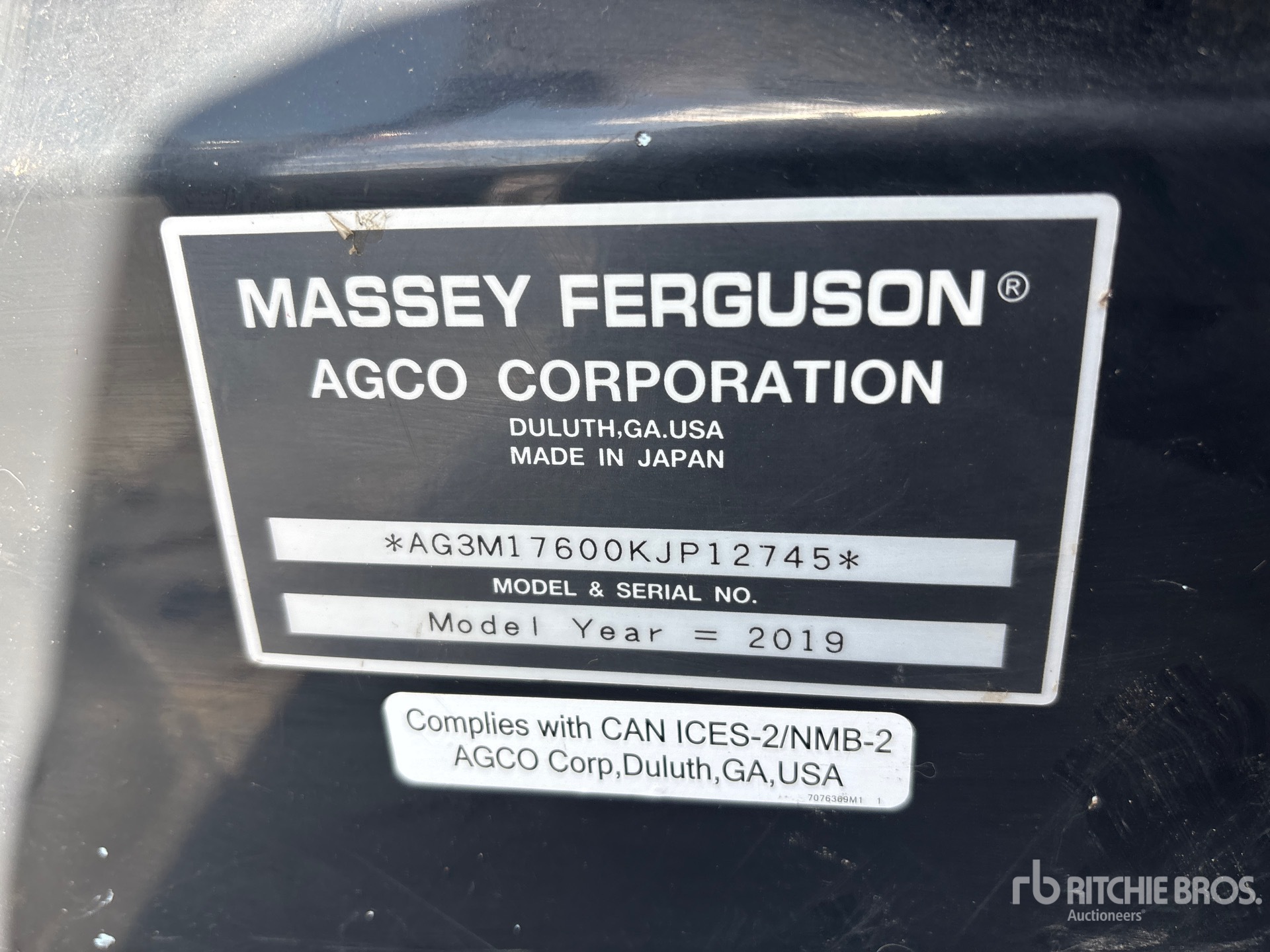 2019 Massey Ferguson 1760M