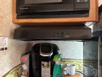 Interior with Stove Hood Exhaust Fan and Vent Cover