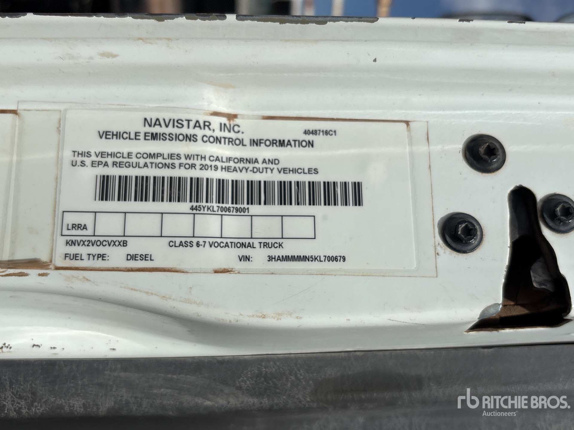 2019 International DuraStar 4300