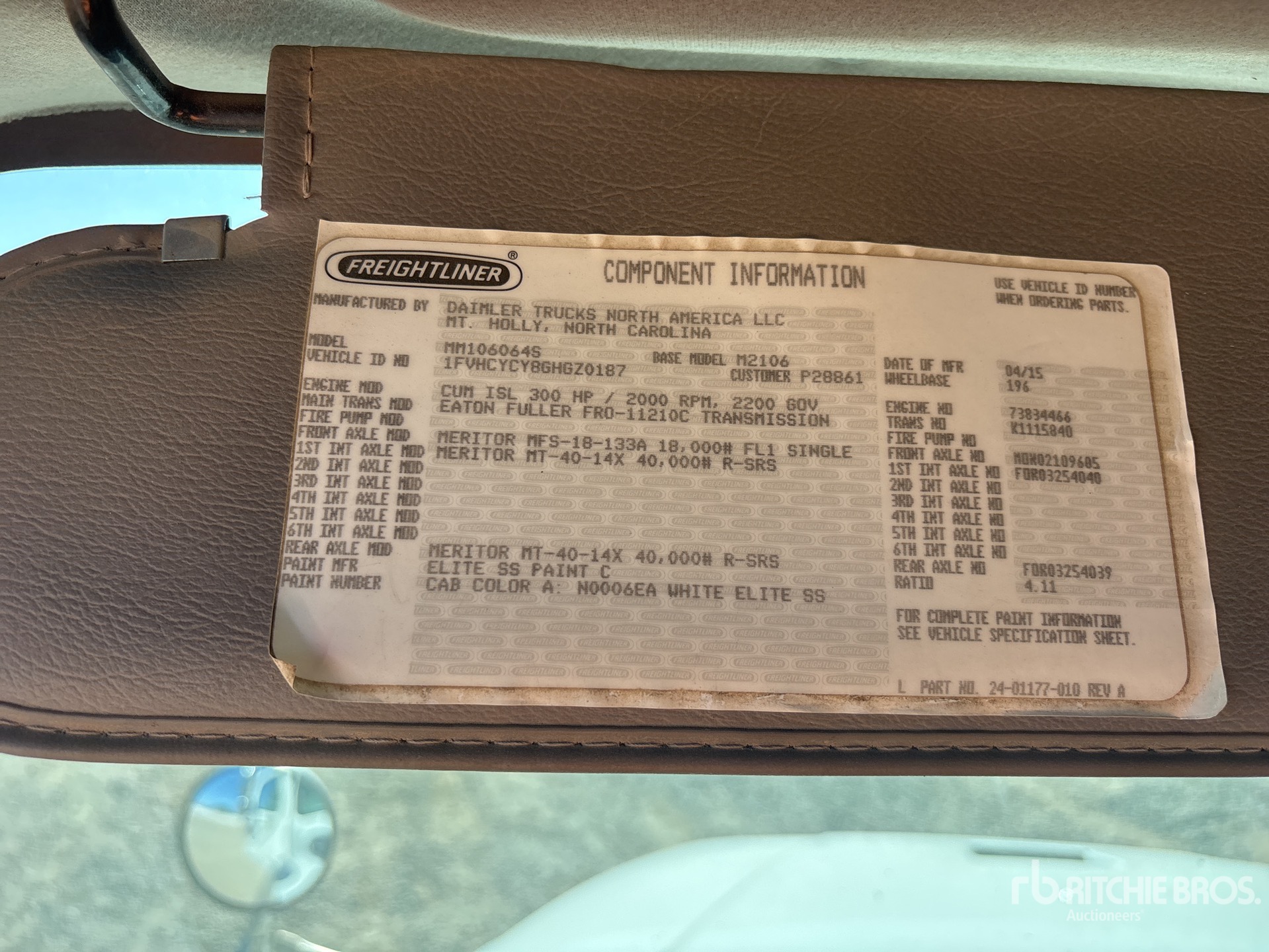2016 Freightliner M2 106