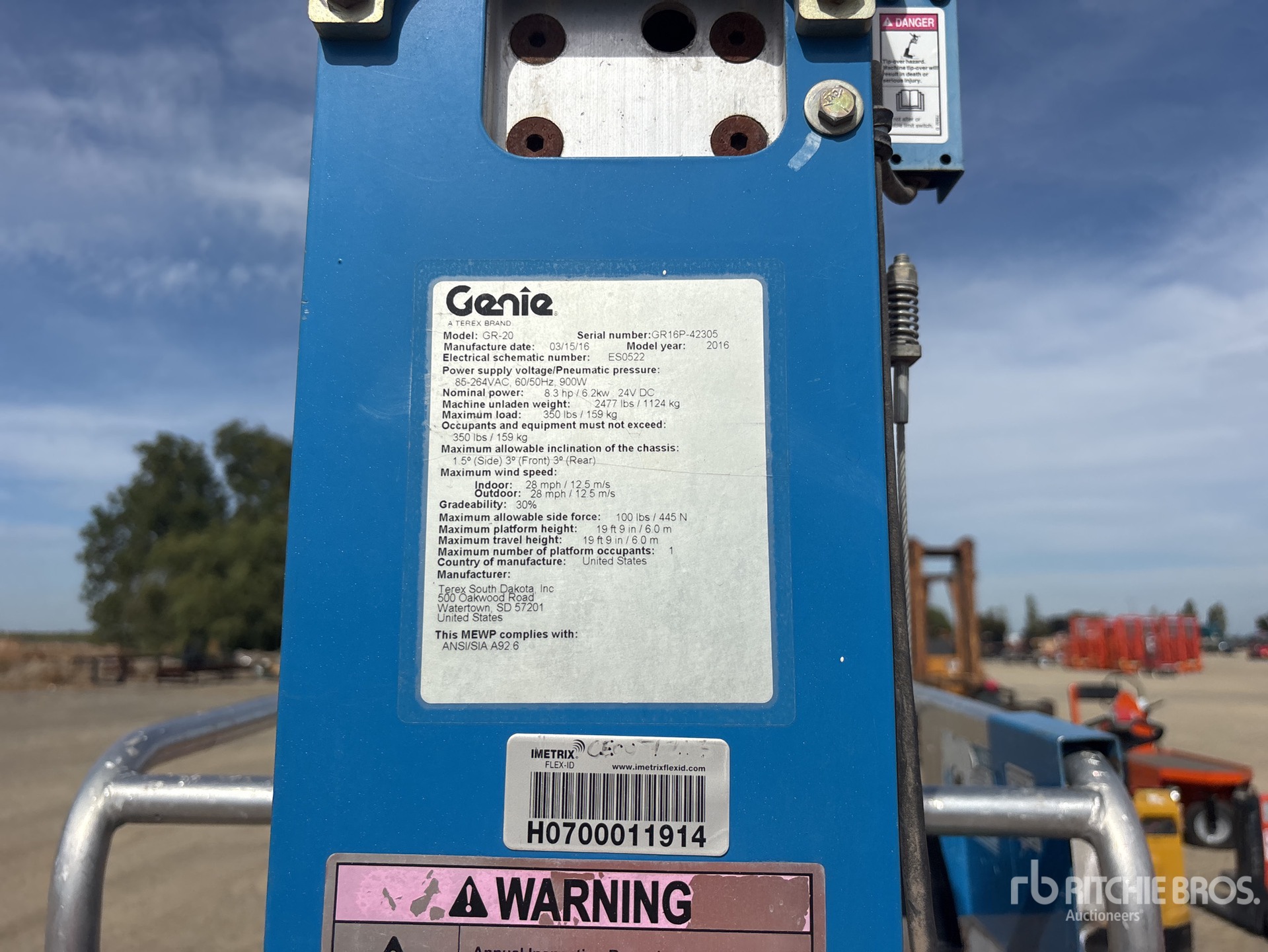 2016 Genie GR-20