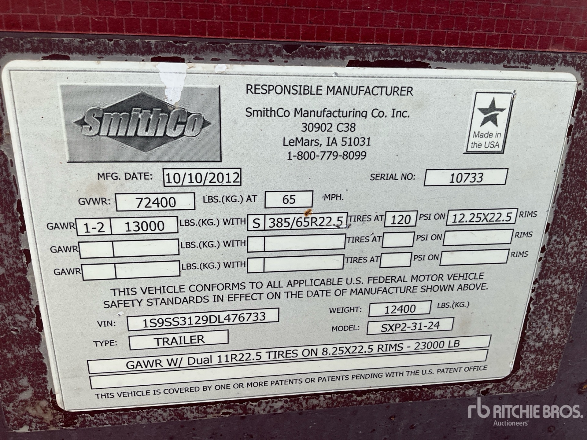2013 Smithco SX34234