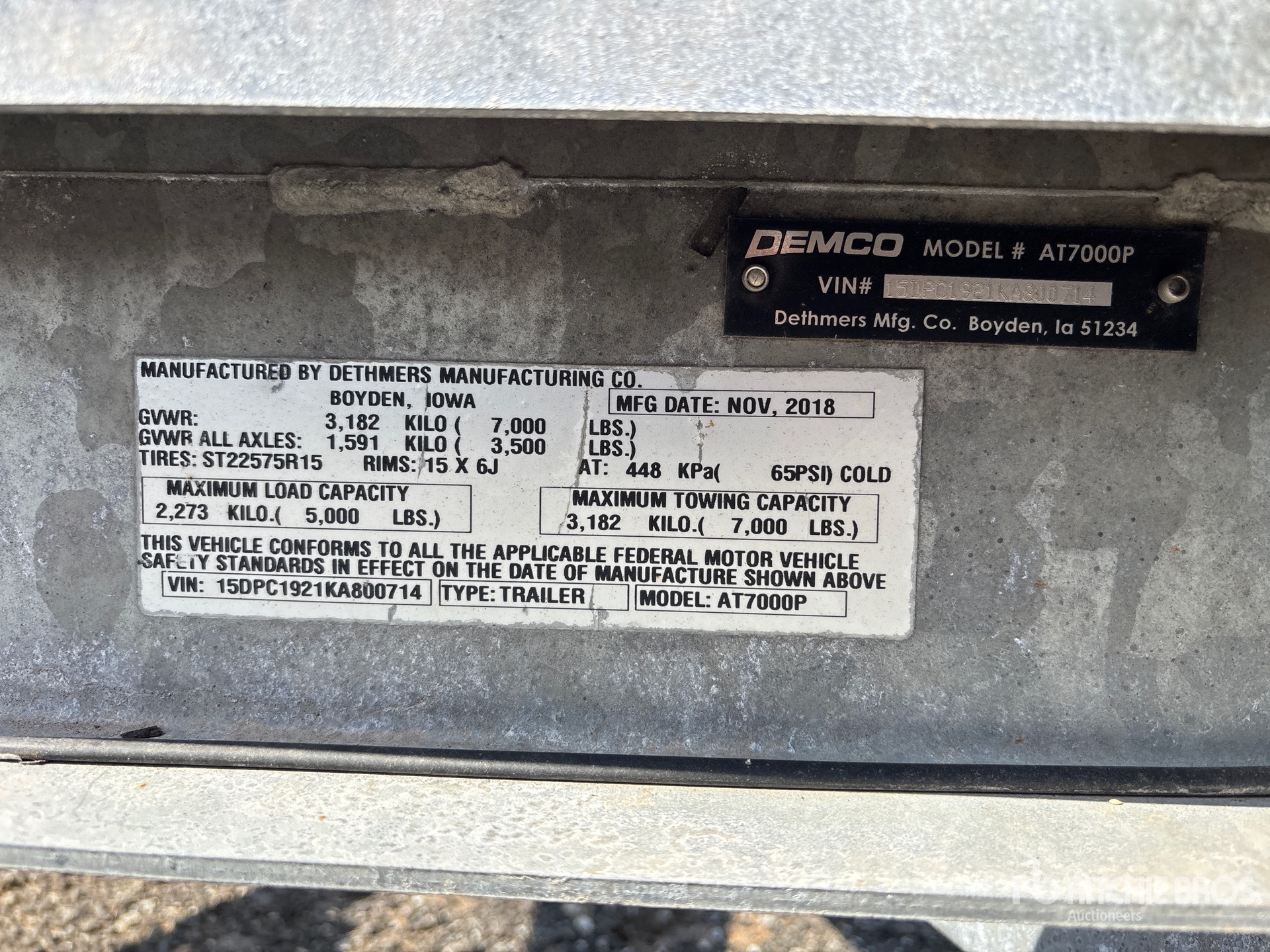 2019 Demco AT7000P