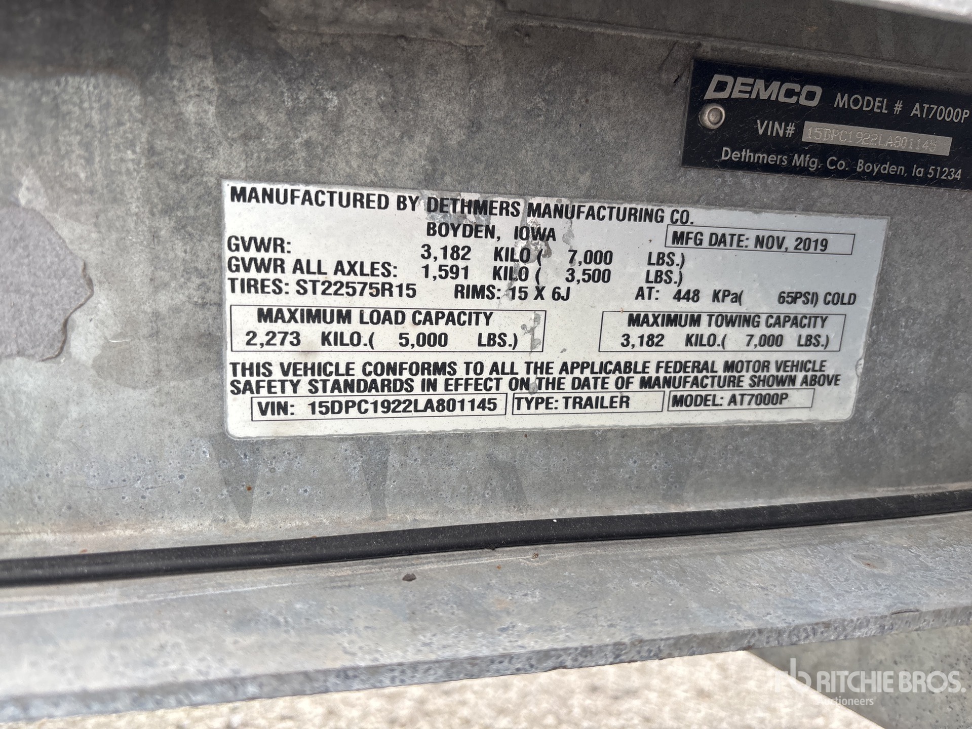 2020 Demco AT7000P